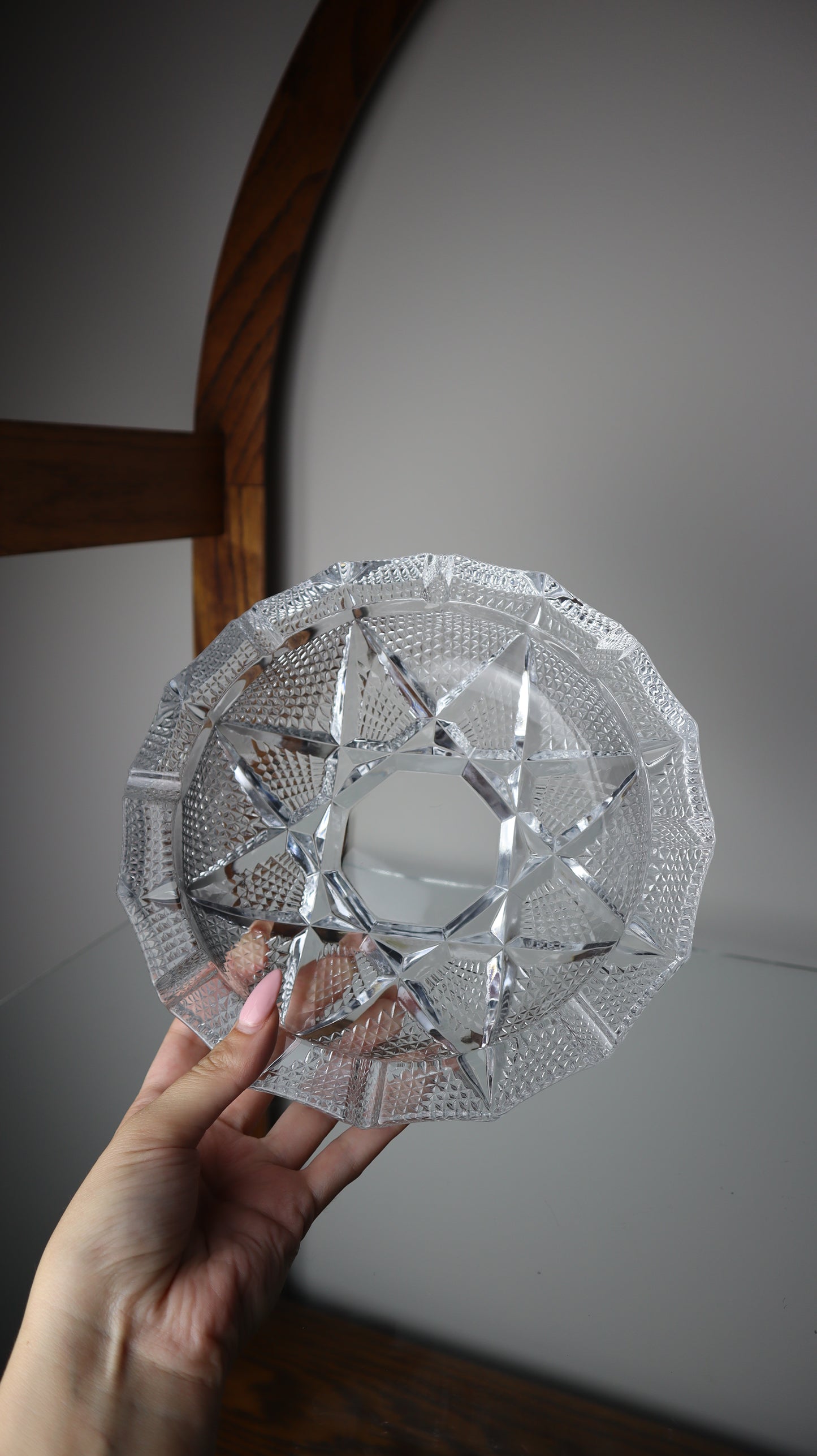 Vintage Clear Glass Ashtray