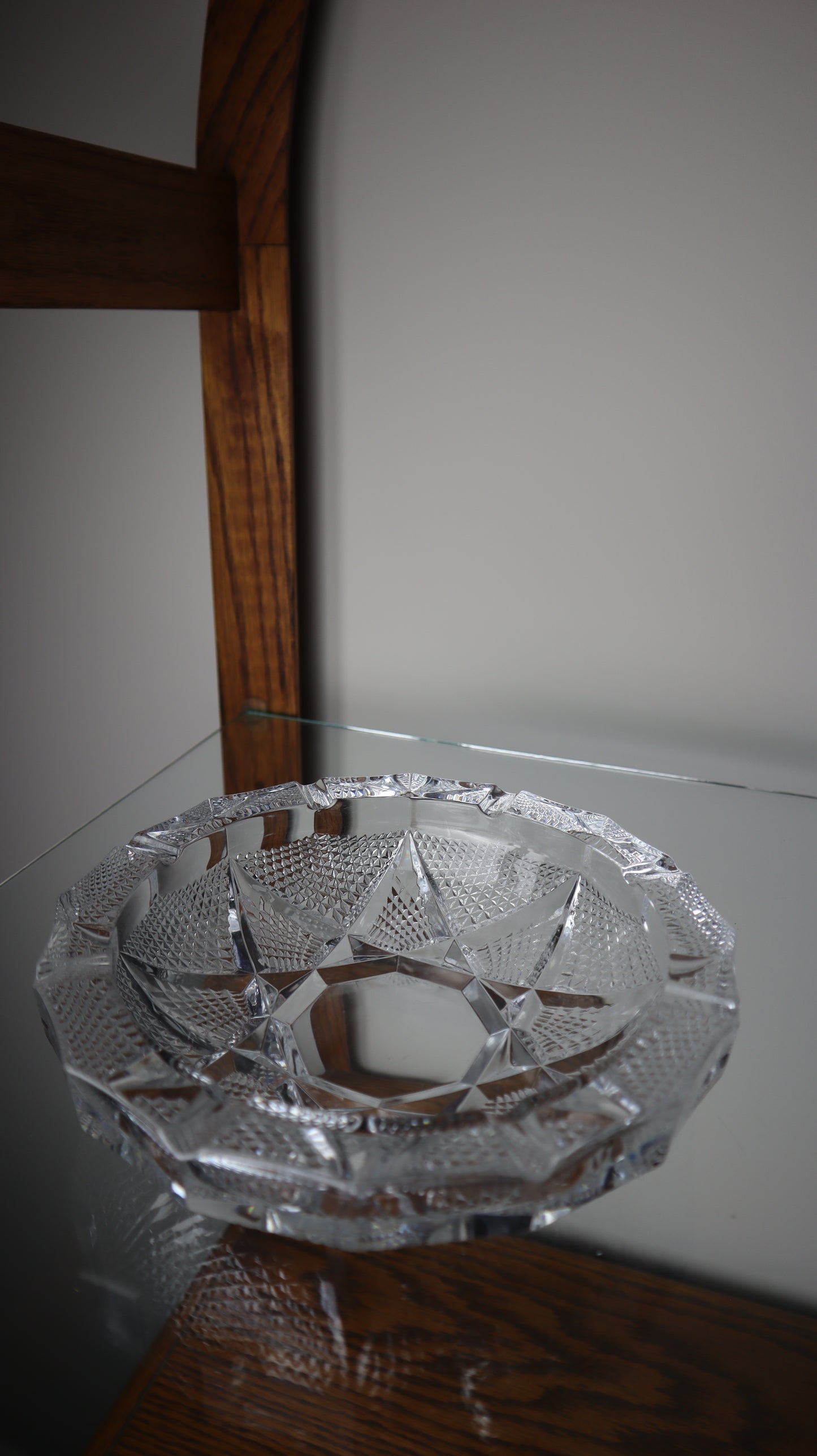 Vintage Clear Glass Ashtray
