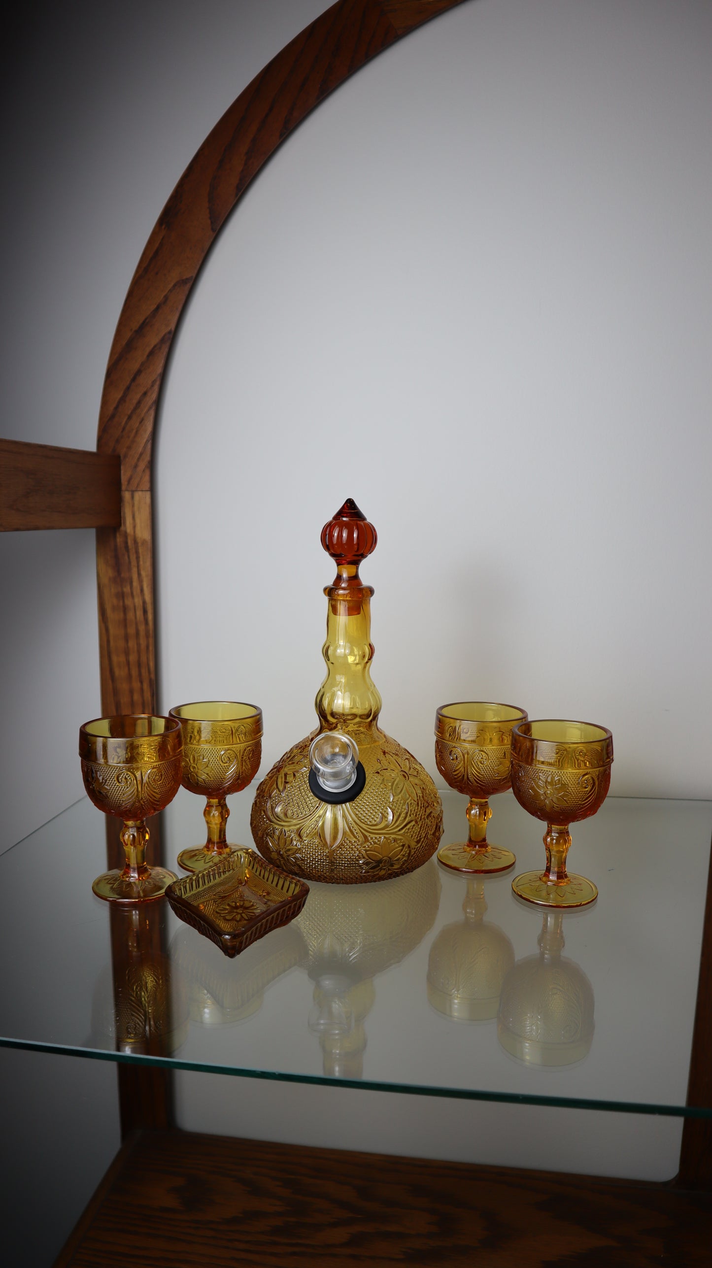 Amber Tiara with Matching Cups