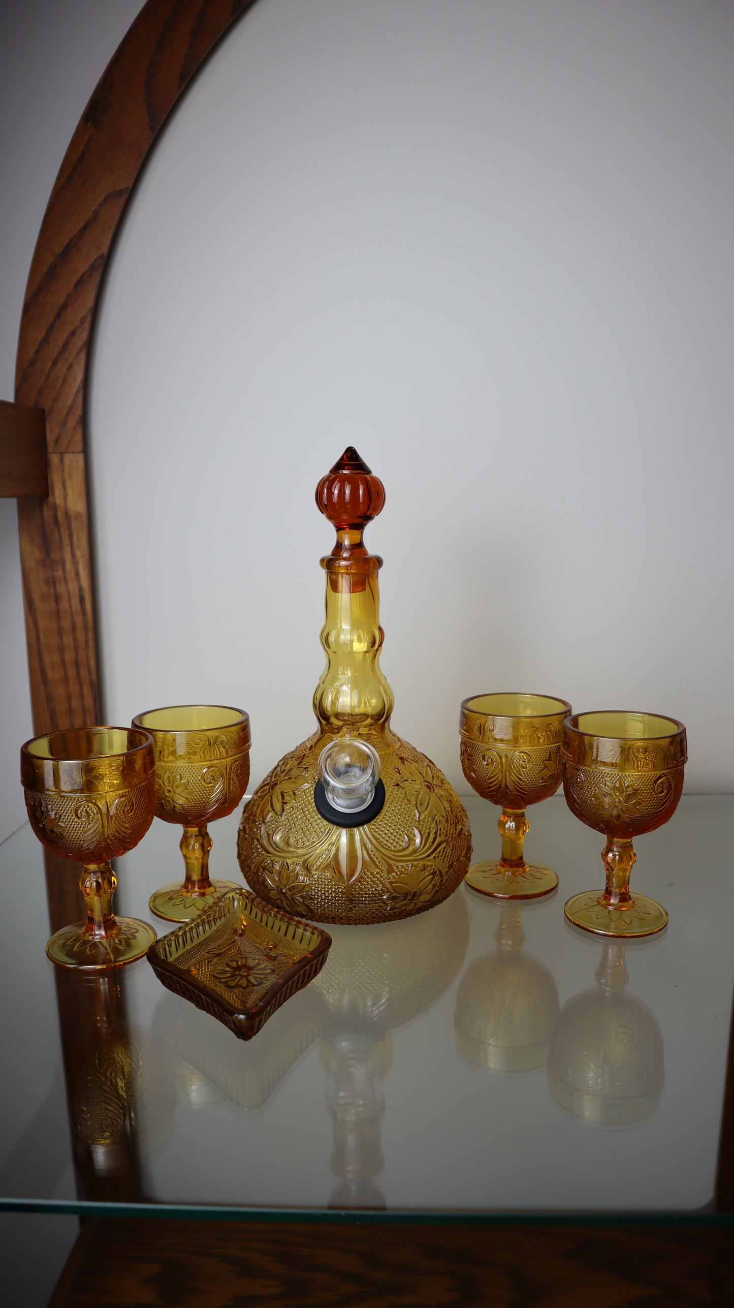 Amber Tiara with Matching Cups