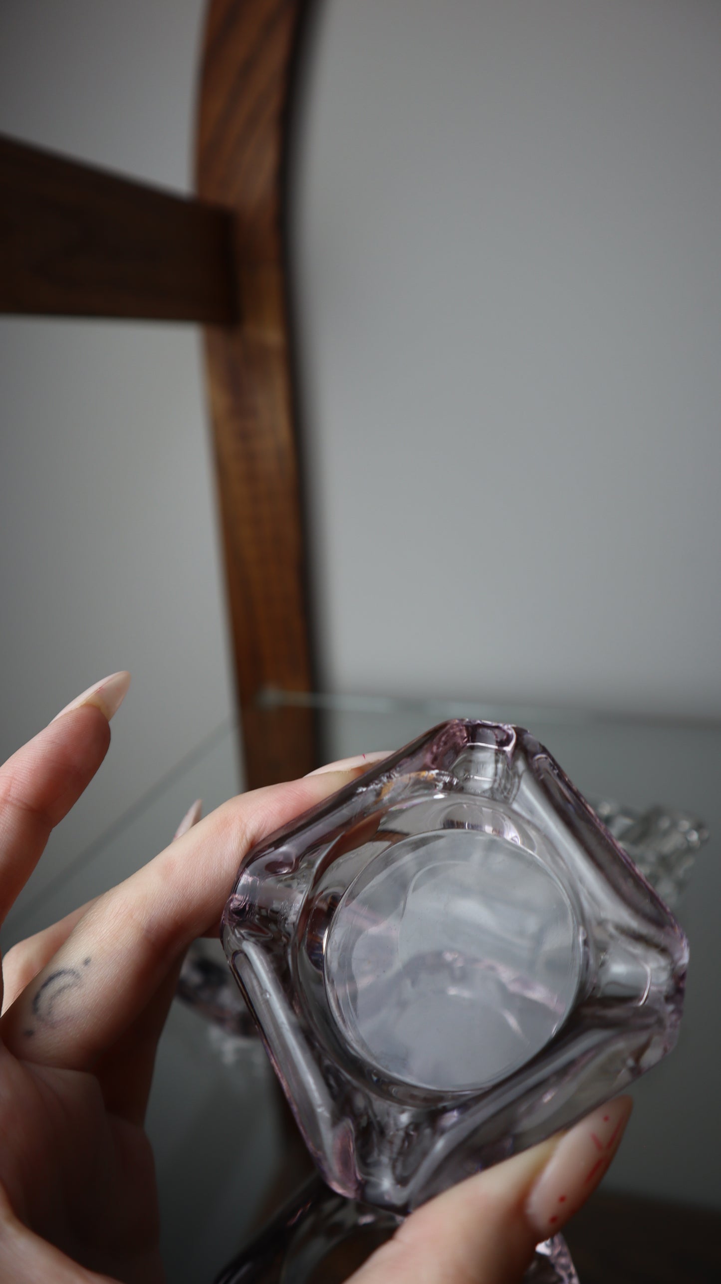 Cambridge Clear Glass Ashtray Set