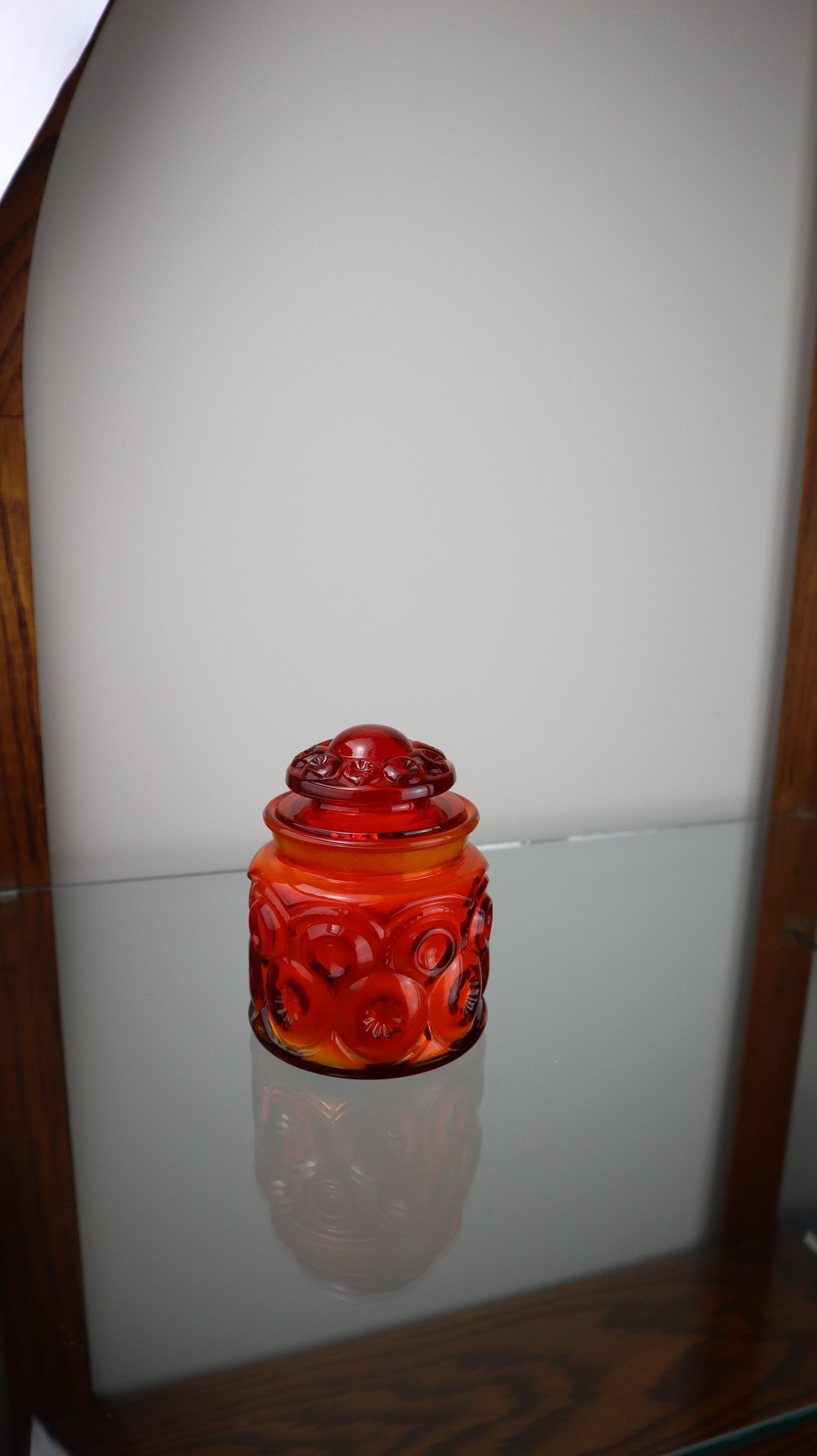 Moon & Stars Red Amberina Candle