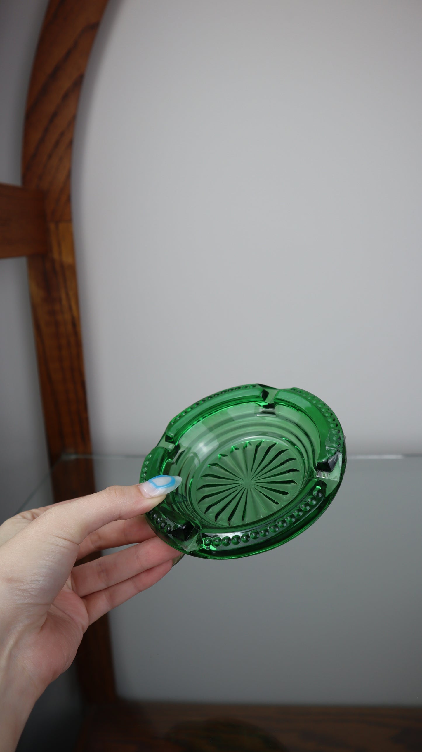 Vintage Green Ashtray