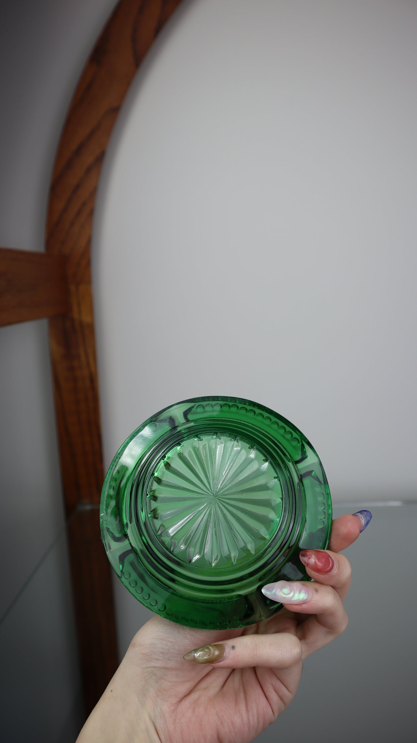 Vintage Green Ashtray