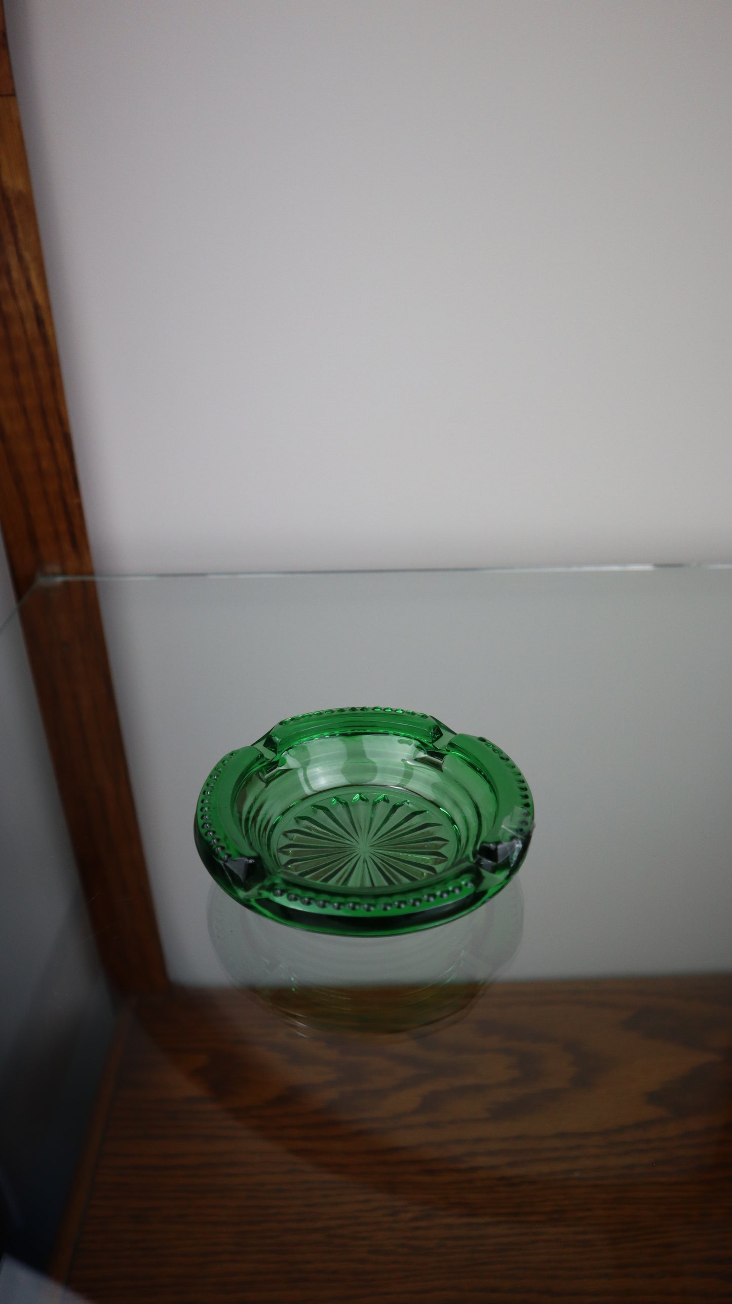 Vintage Green Ashtray