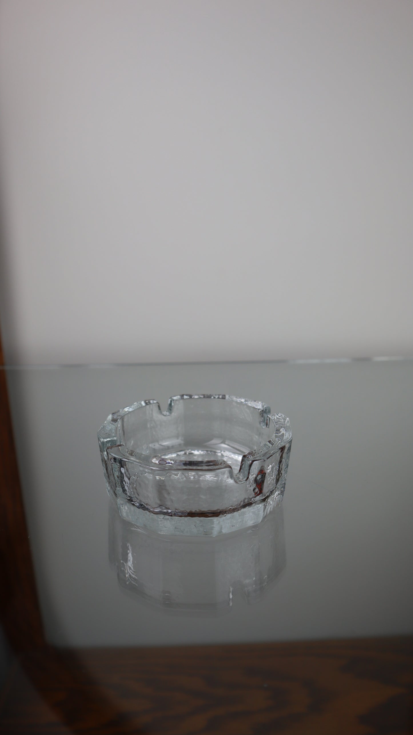 Vintage Blenko Clear MCM Ashtray