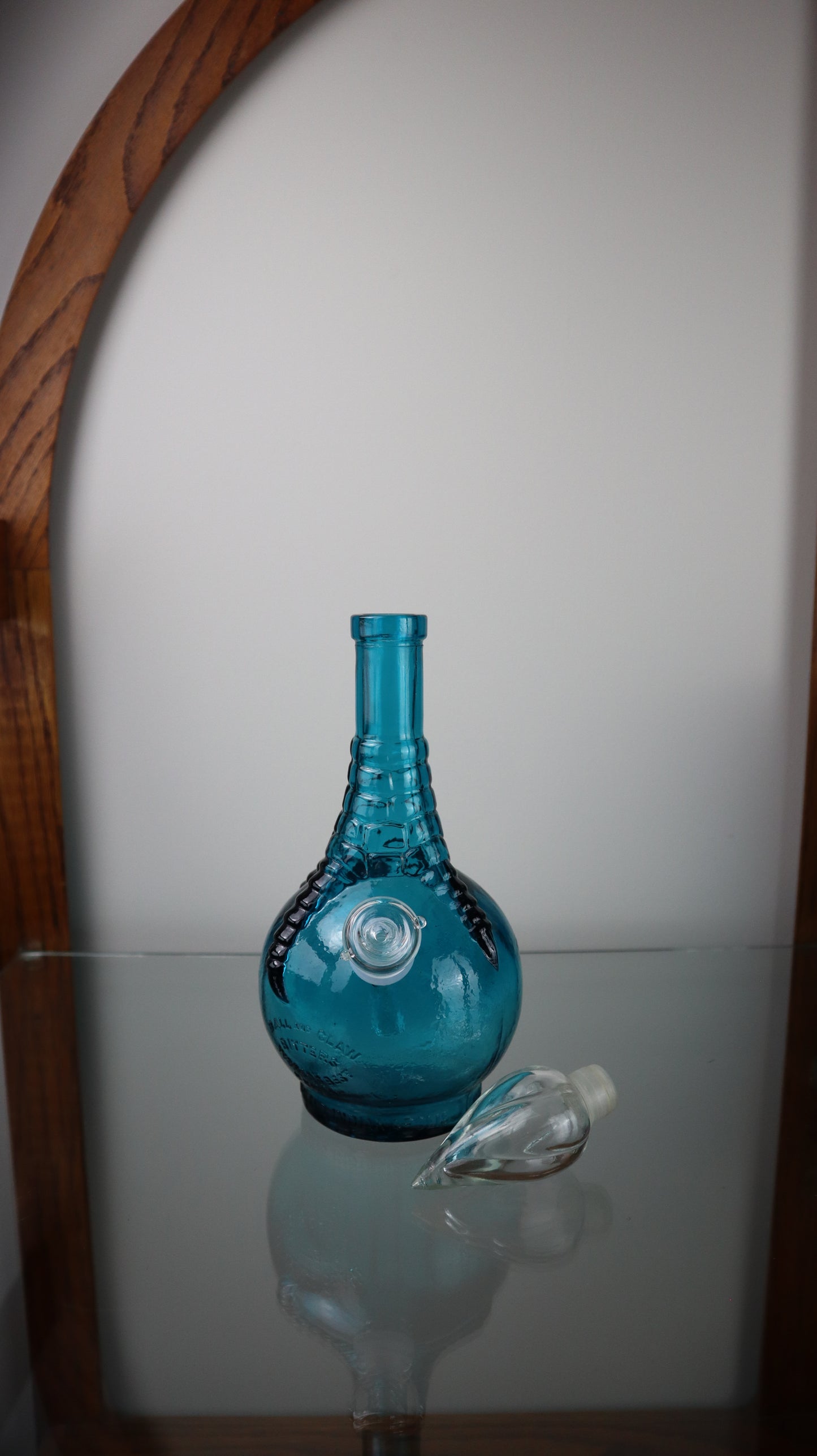 Blue Ball And Claw Bottle
