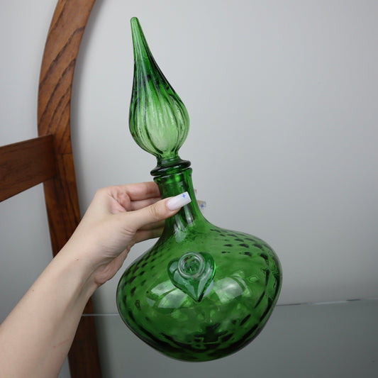 Vintage Empoli Green Diamond Genie