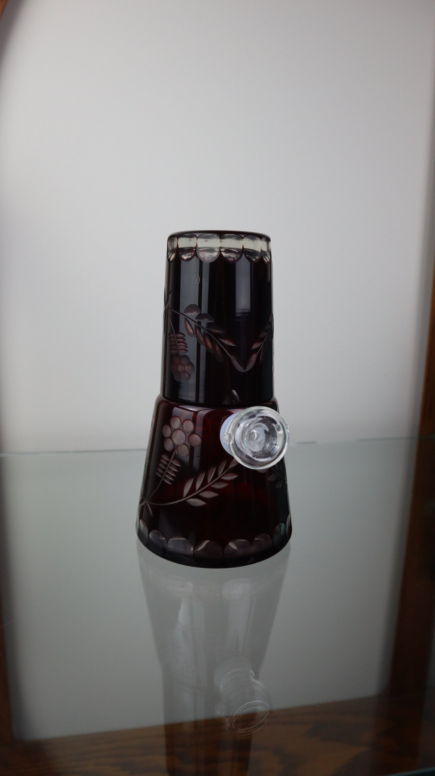 Bohemian Czech Cranberry Water Carafe