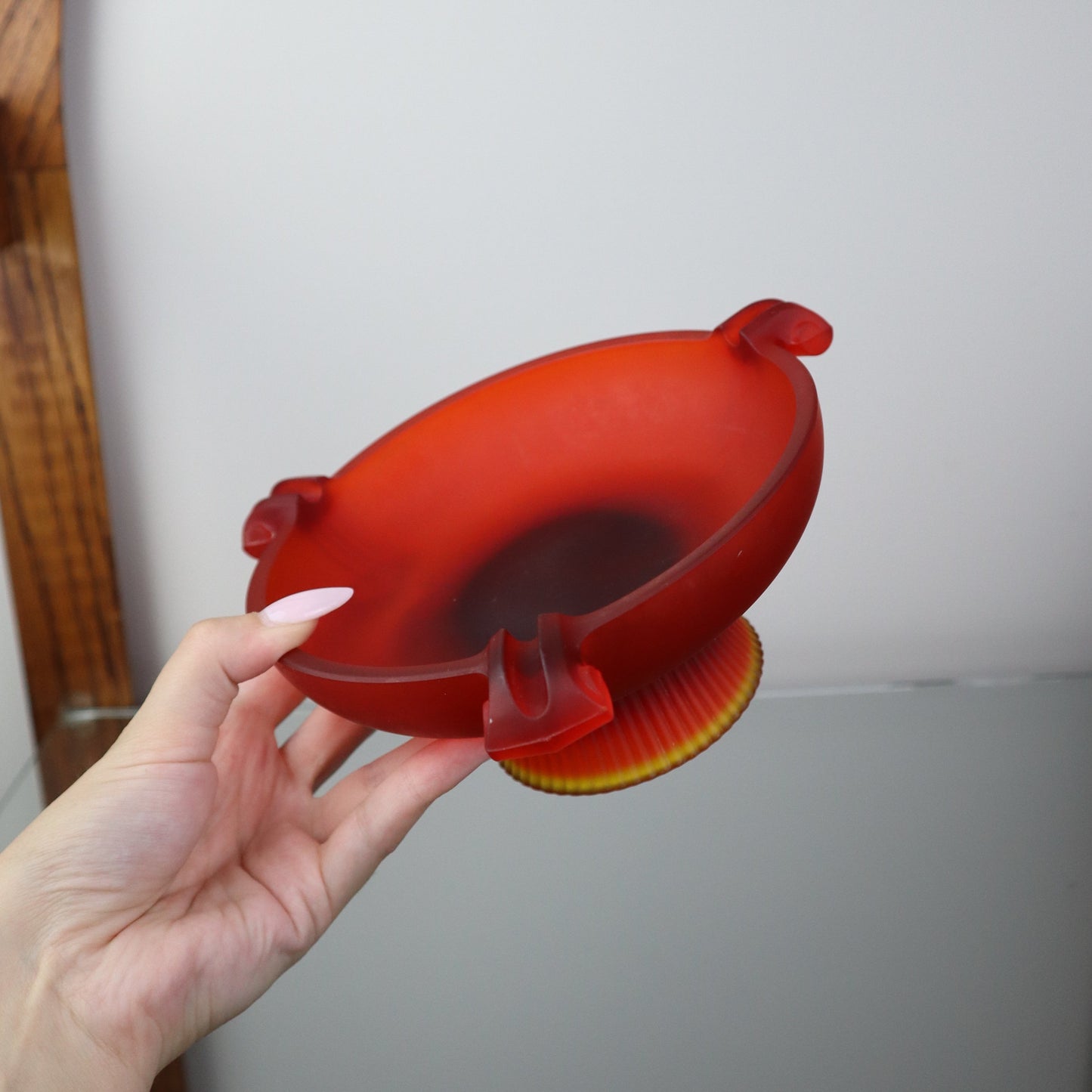Depression Frosted Satin Cigarette Ashtray