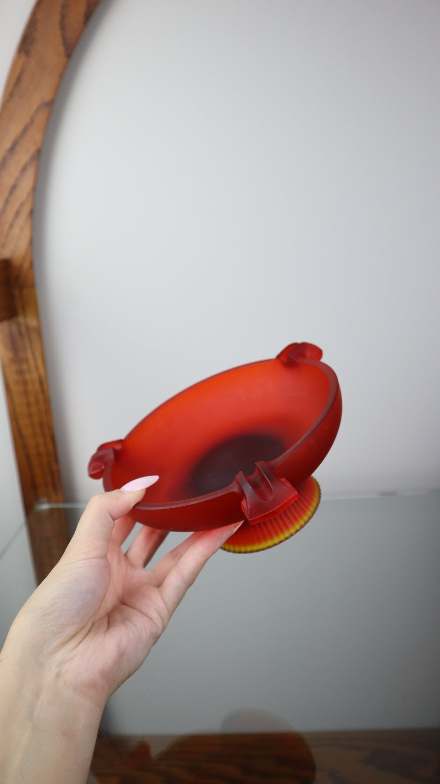Depression Frosted Satin Cigarette Ashtray