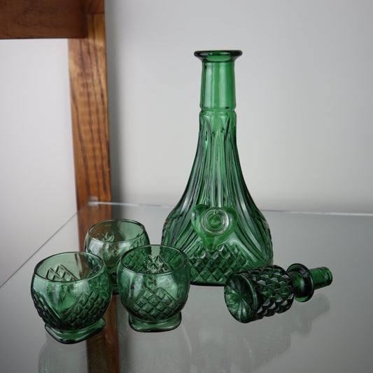 Green Decanter Set