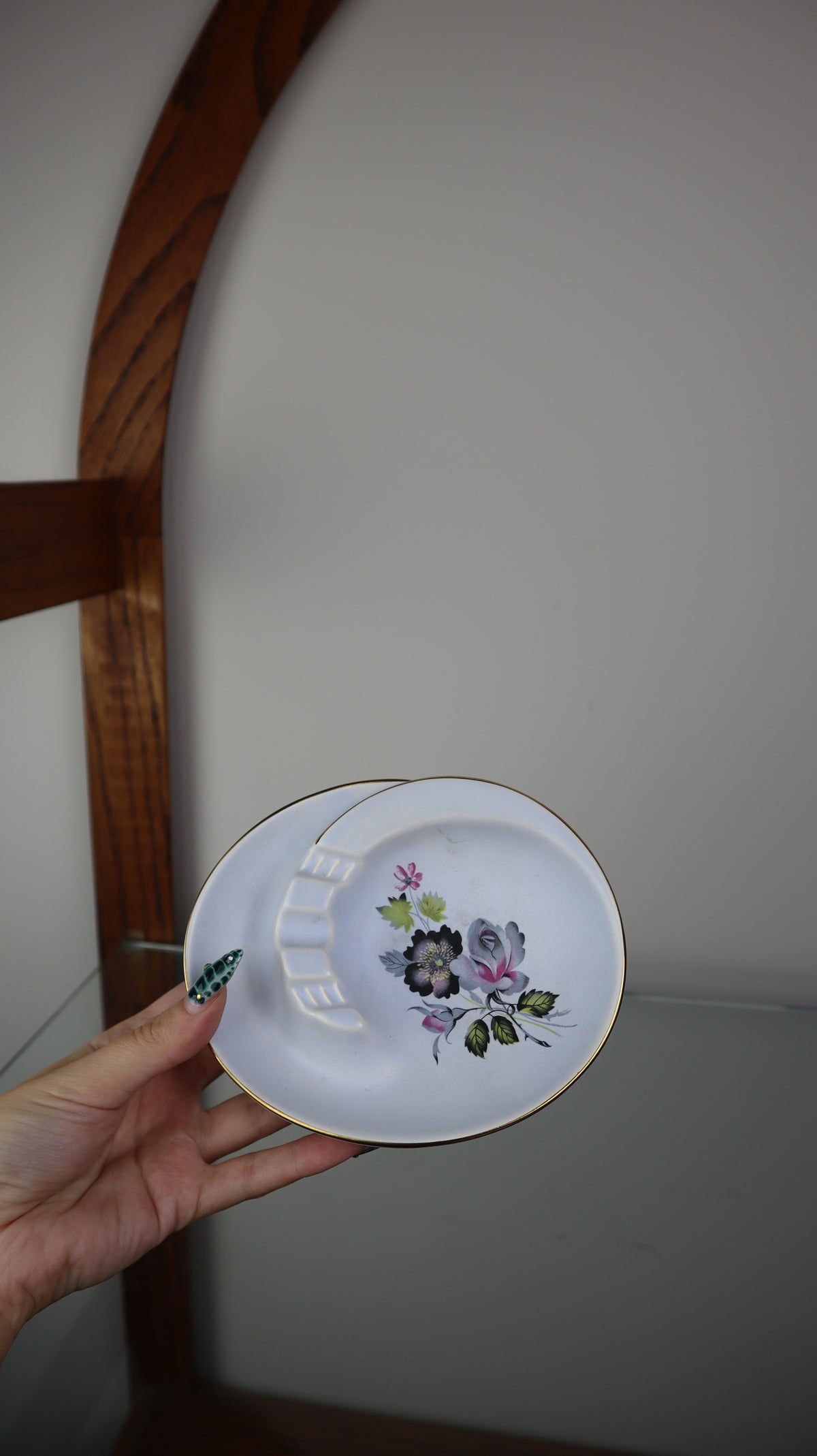 Vintage Flower Ceramic ashtray