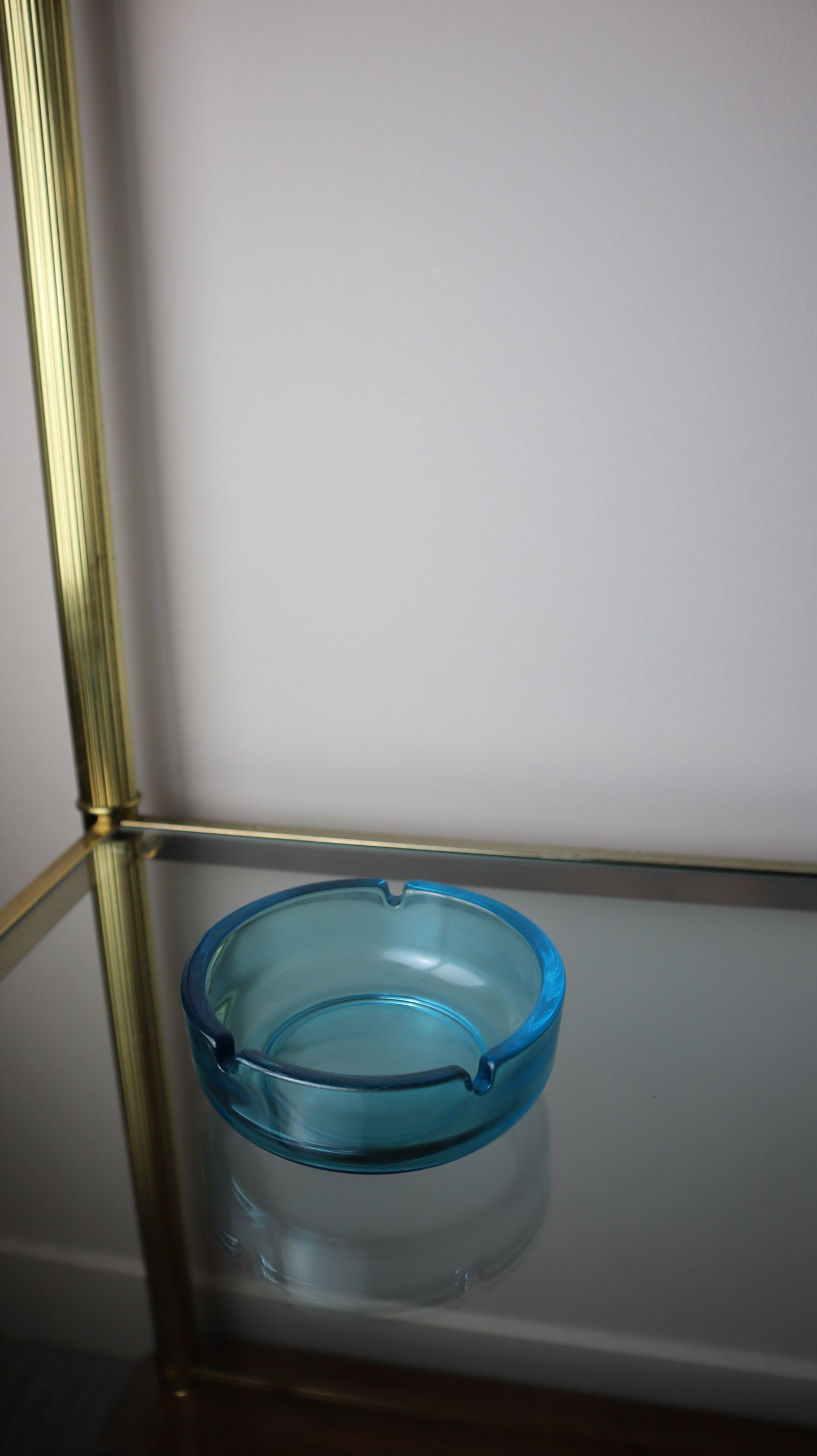 Mid-Century Modern Capri Aqua Ashtray