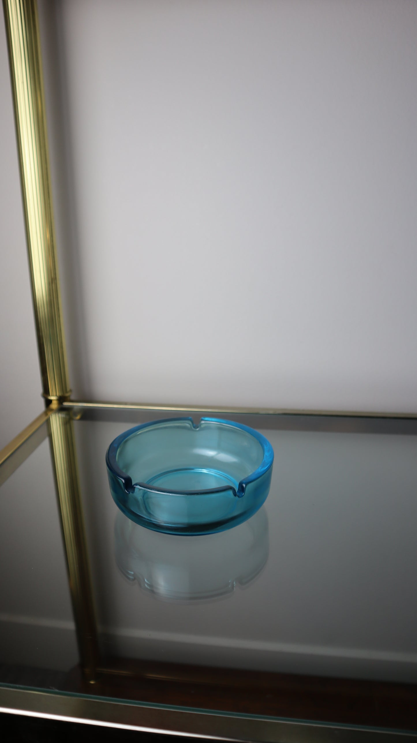 Mid-Century Modern Capri Aqua Ashtray