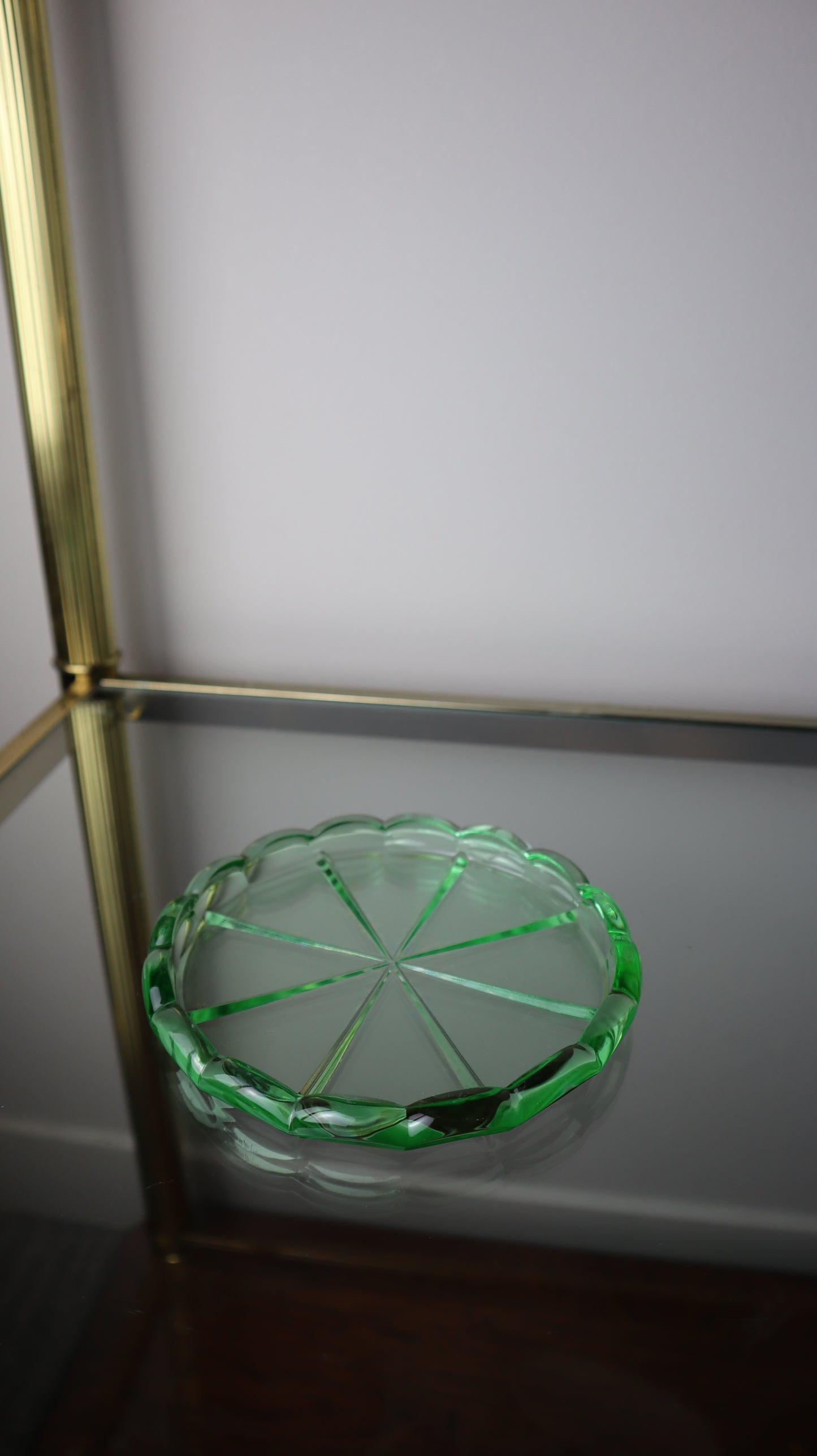1930’s Green Depression Glass Tray