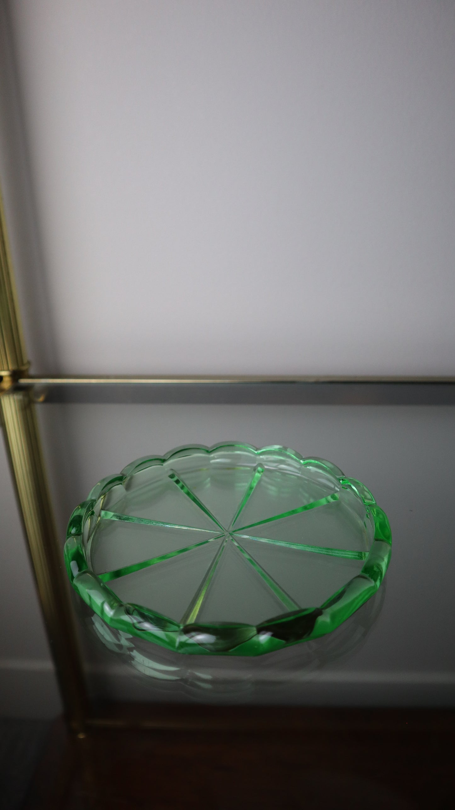 1930’s Green Depression Glass Tray