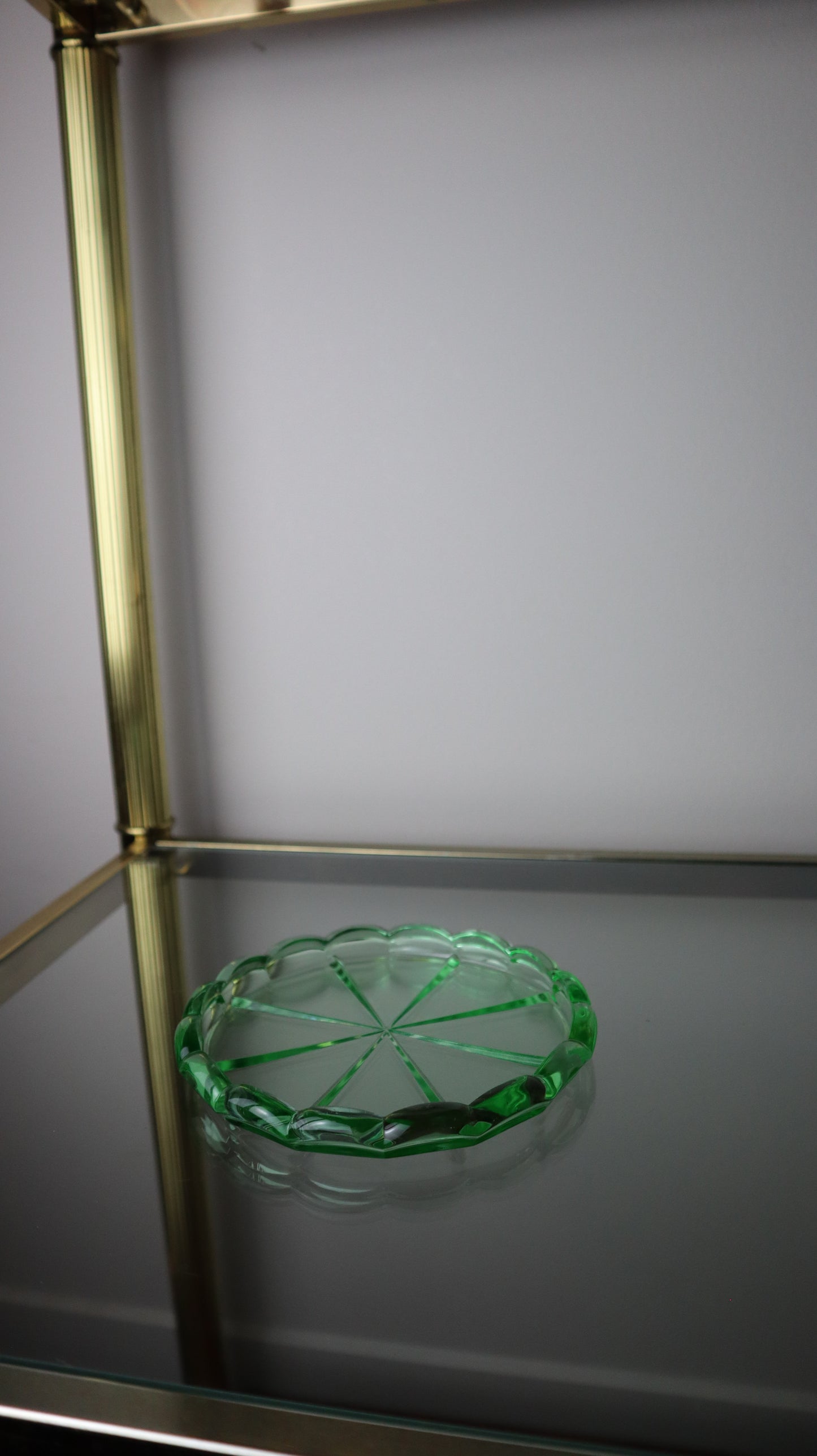 1930’s Green Depression Glass Tray