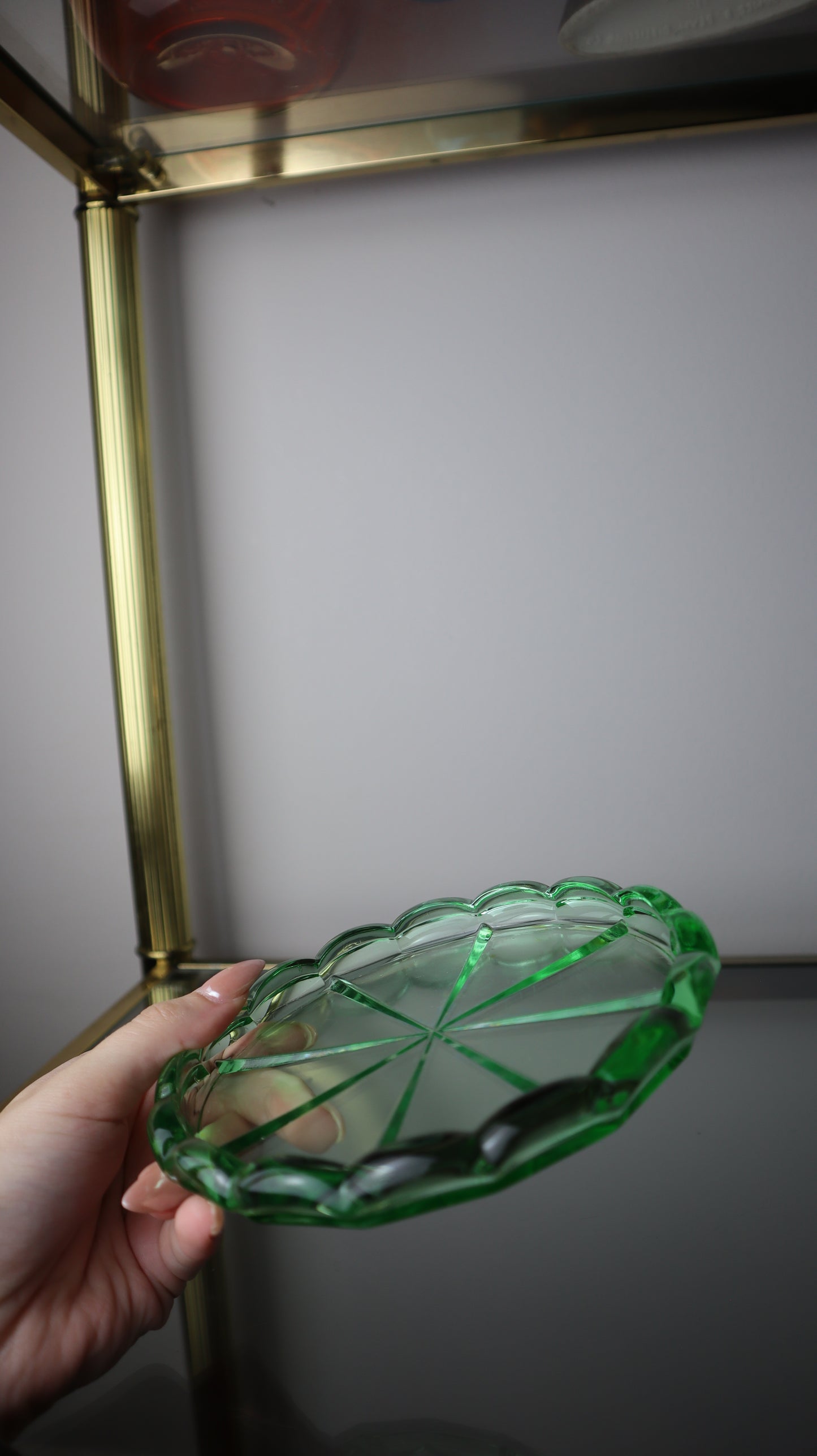 1930’s Green Depression Glass Tray