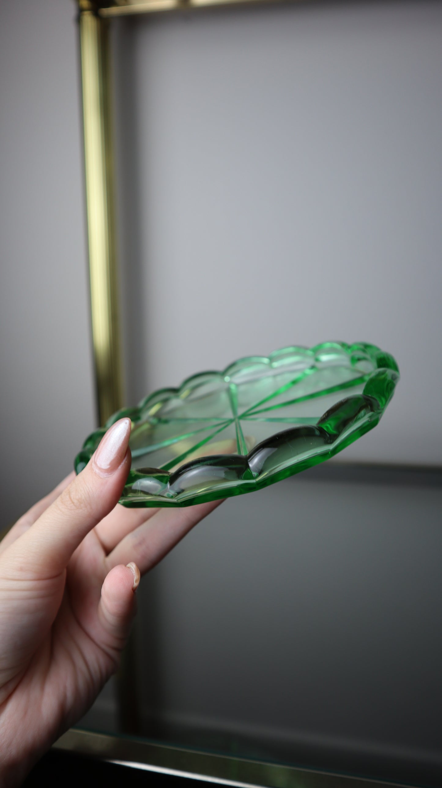 1930’s Green Depression Glass Tray