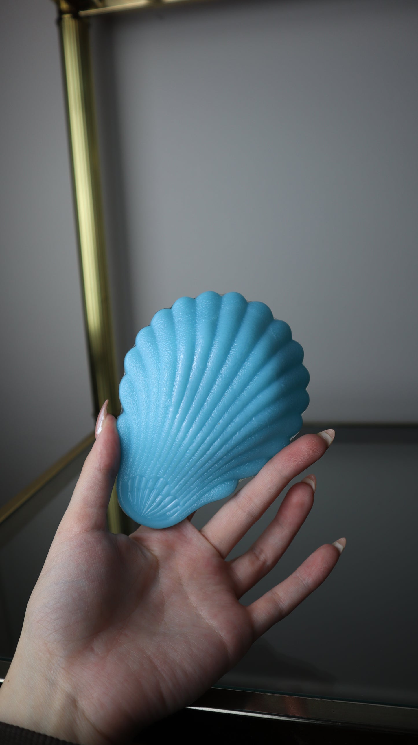 Blue Franciscan Shell Ashtray