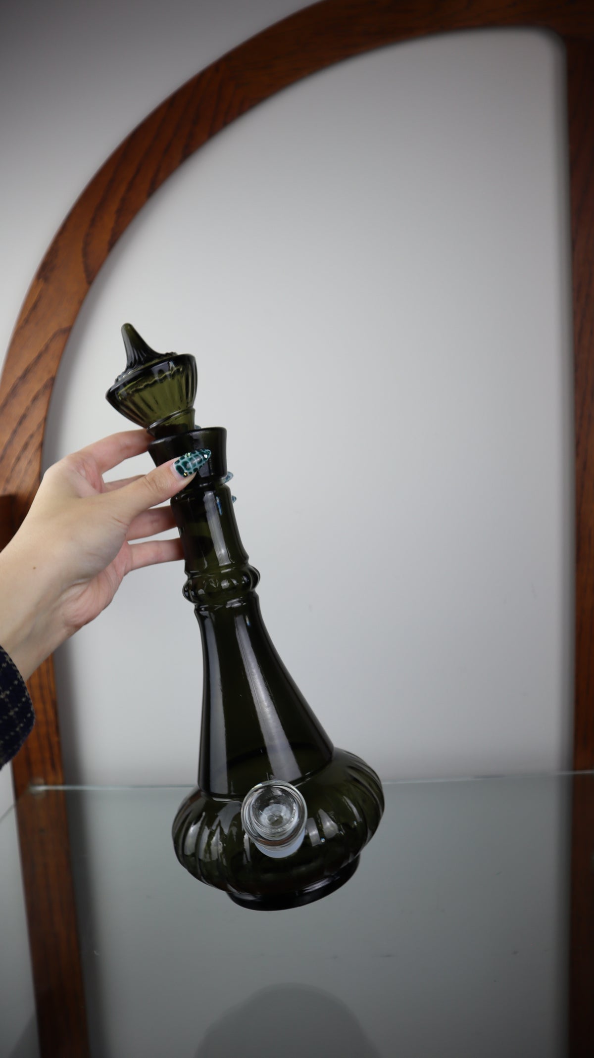 Dream Of Jeannie Smoked Green Glass