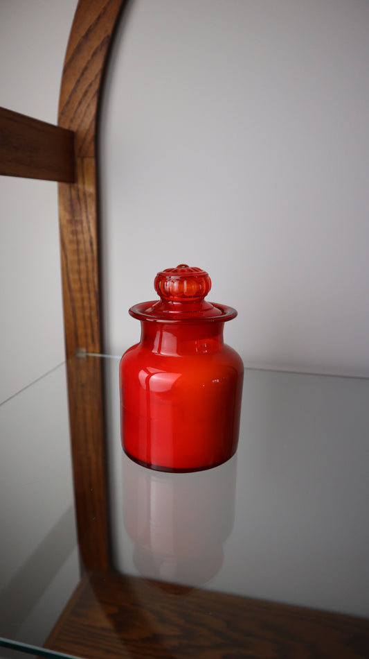 Takahashi Red Glass Jar Candle