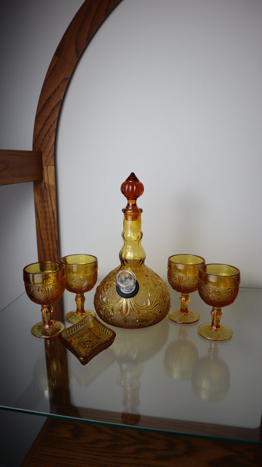 Amber Tiara with Matching Cups