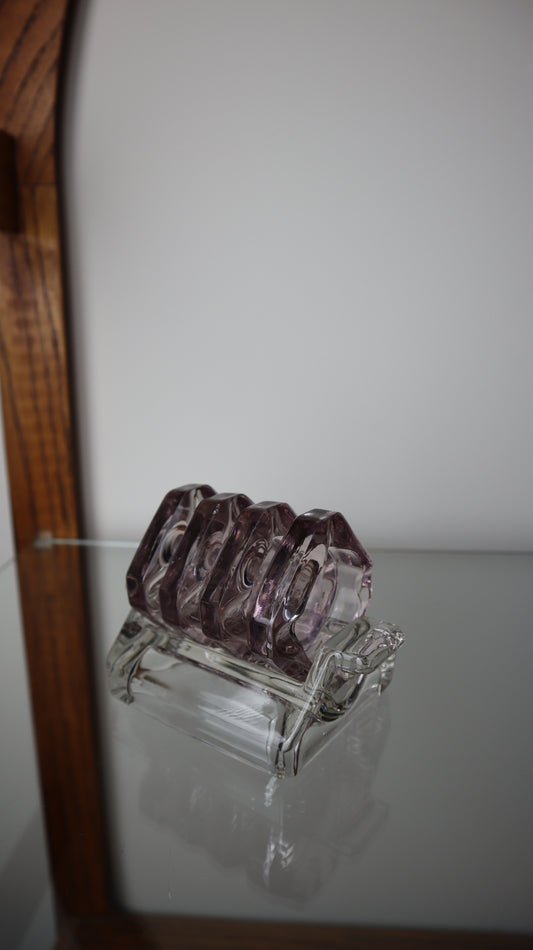 Cambridge Clear Glass Ashtray Set