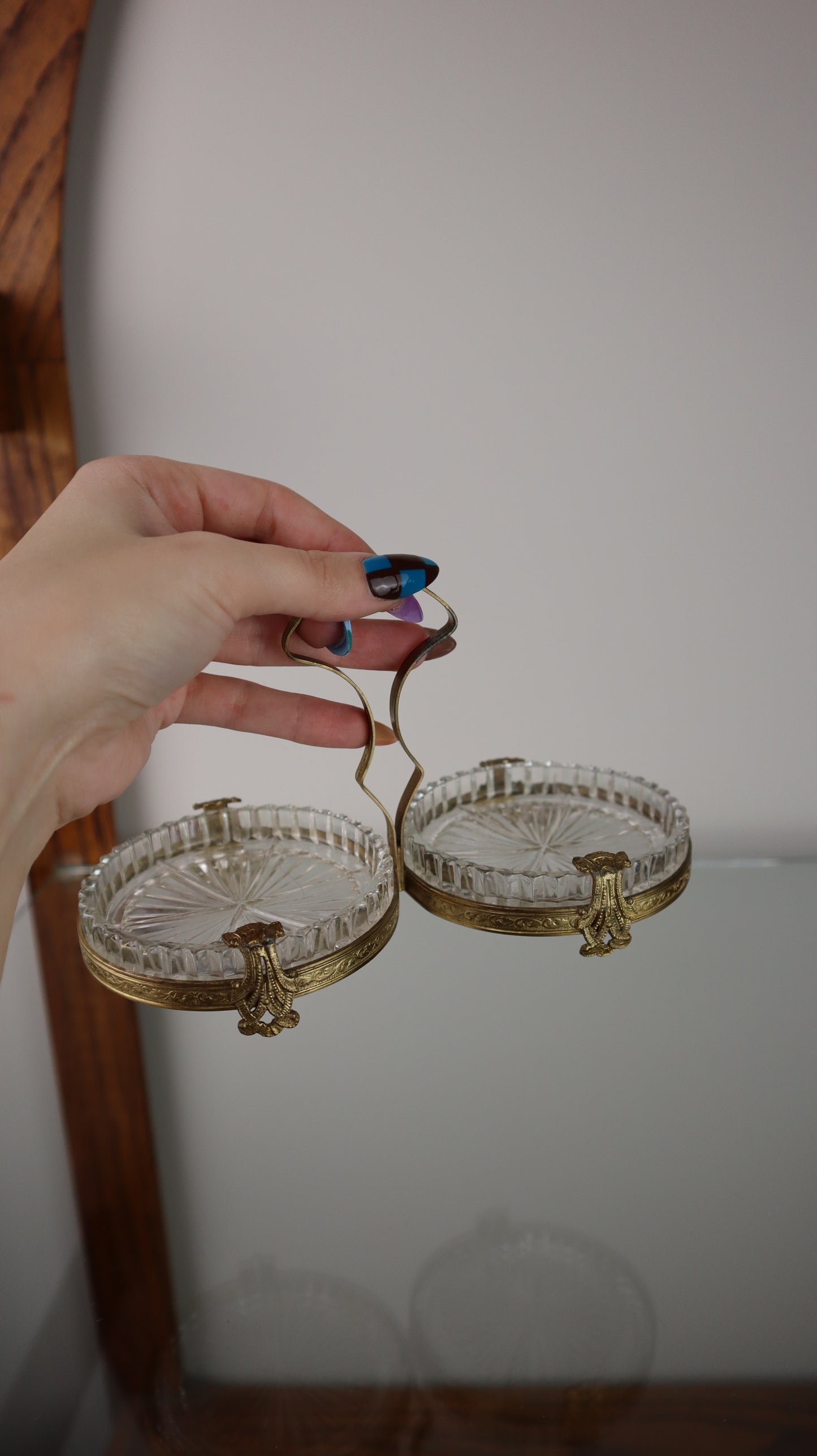 Vintage Brass Ashtray Holder