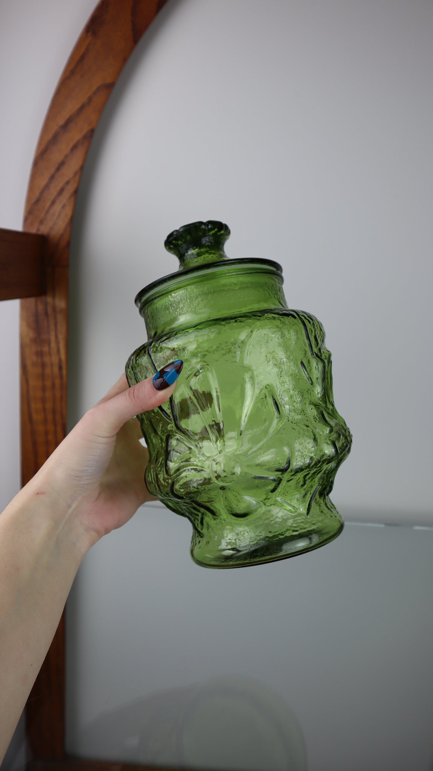 Anchor-Hocking Rain Flower Jar