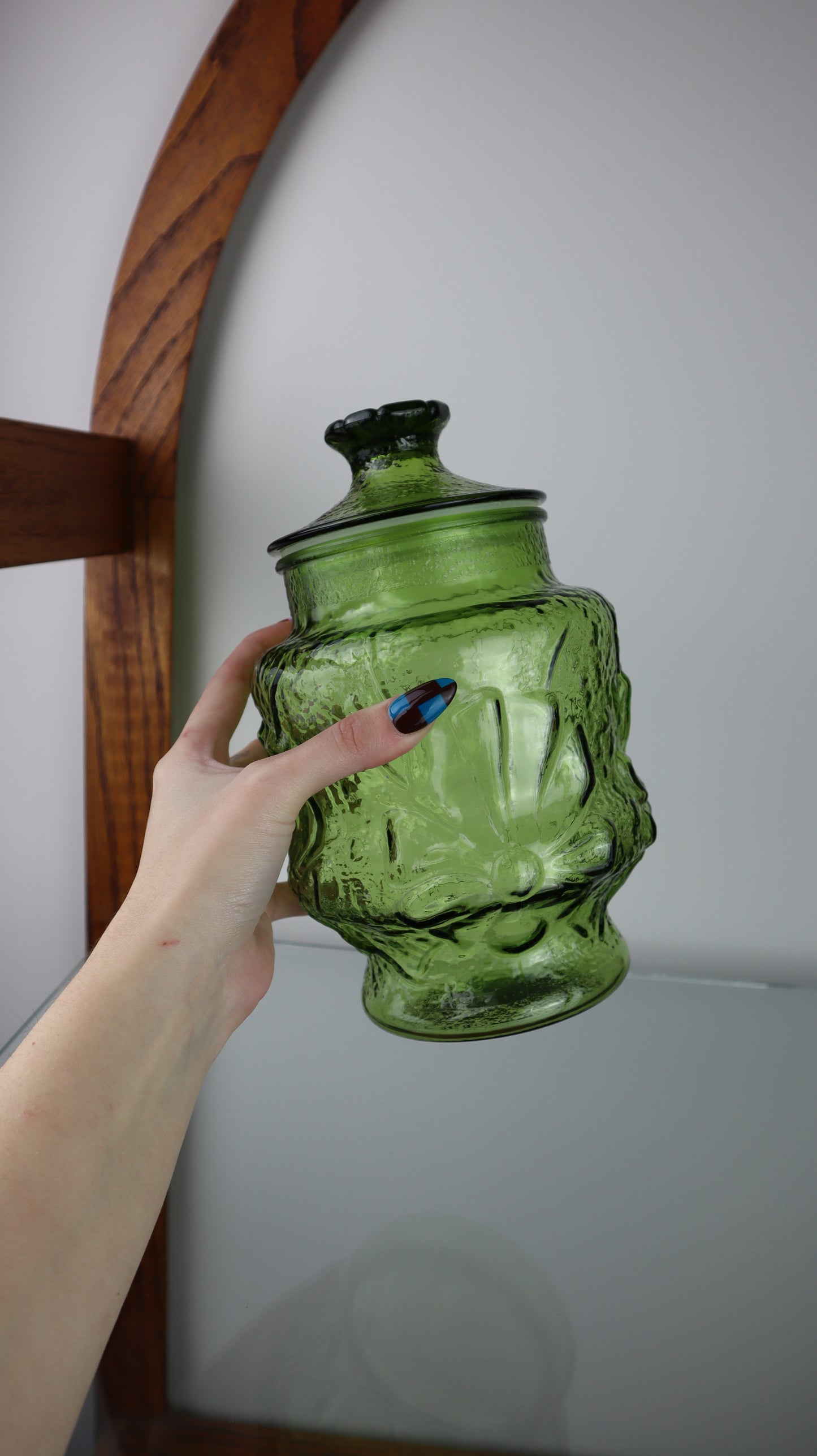 Anchor-Hocking Rain Flower Jar