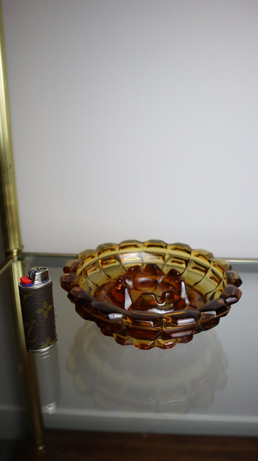 Sunflower Amber Large Ashtray