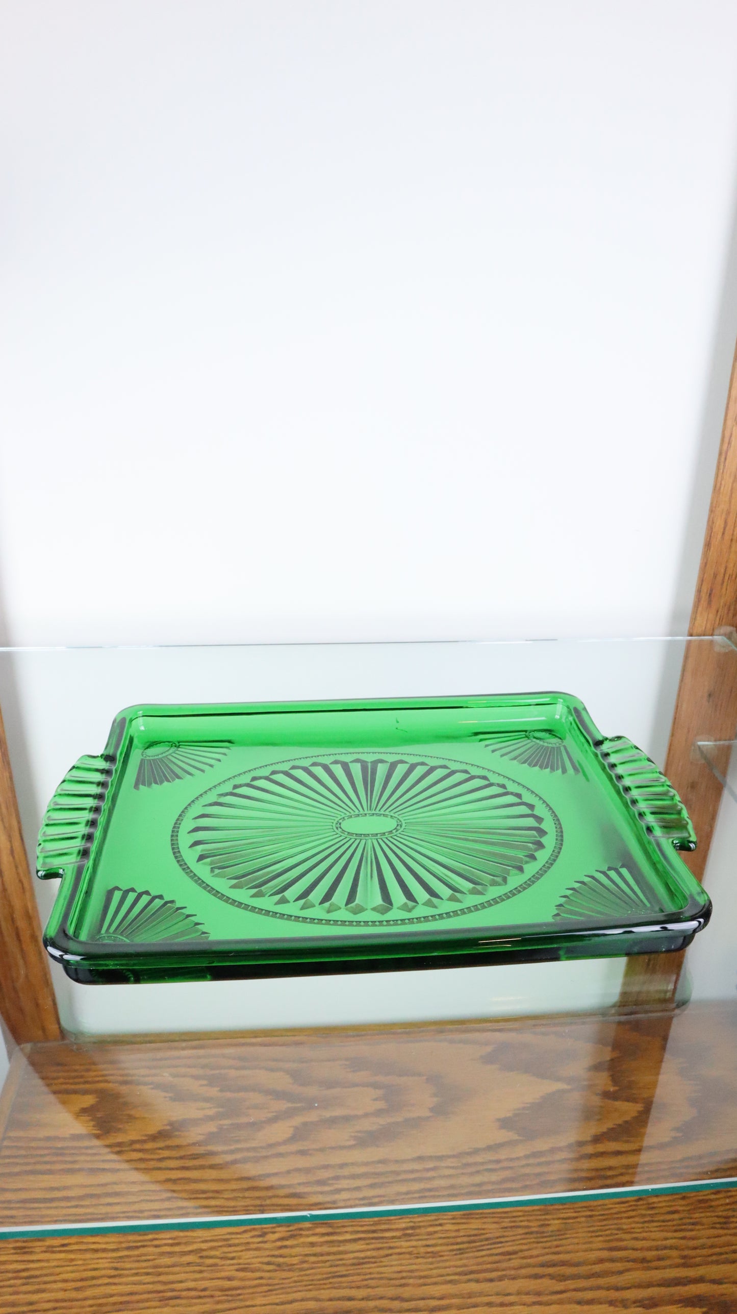 1930’s Green Depression Glass Tray