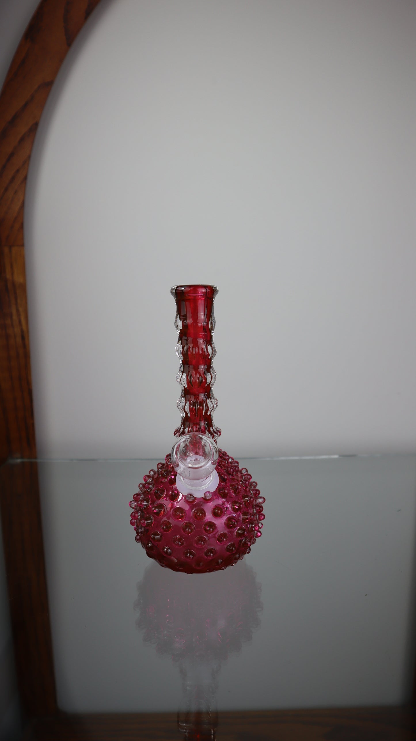 Hobbs Brockunier Cranberry Barber Bottle