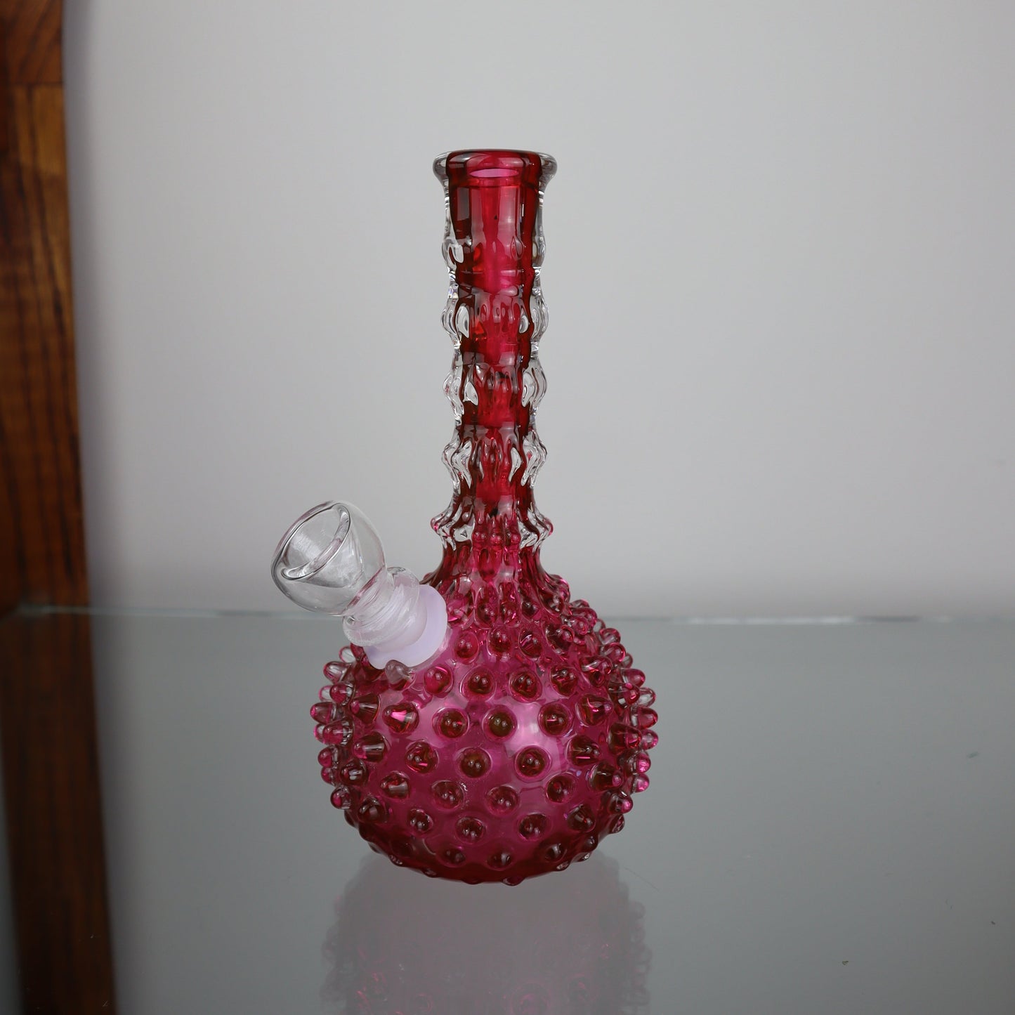 Hobbs Brockunier Cranberry Barber Bottle