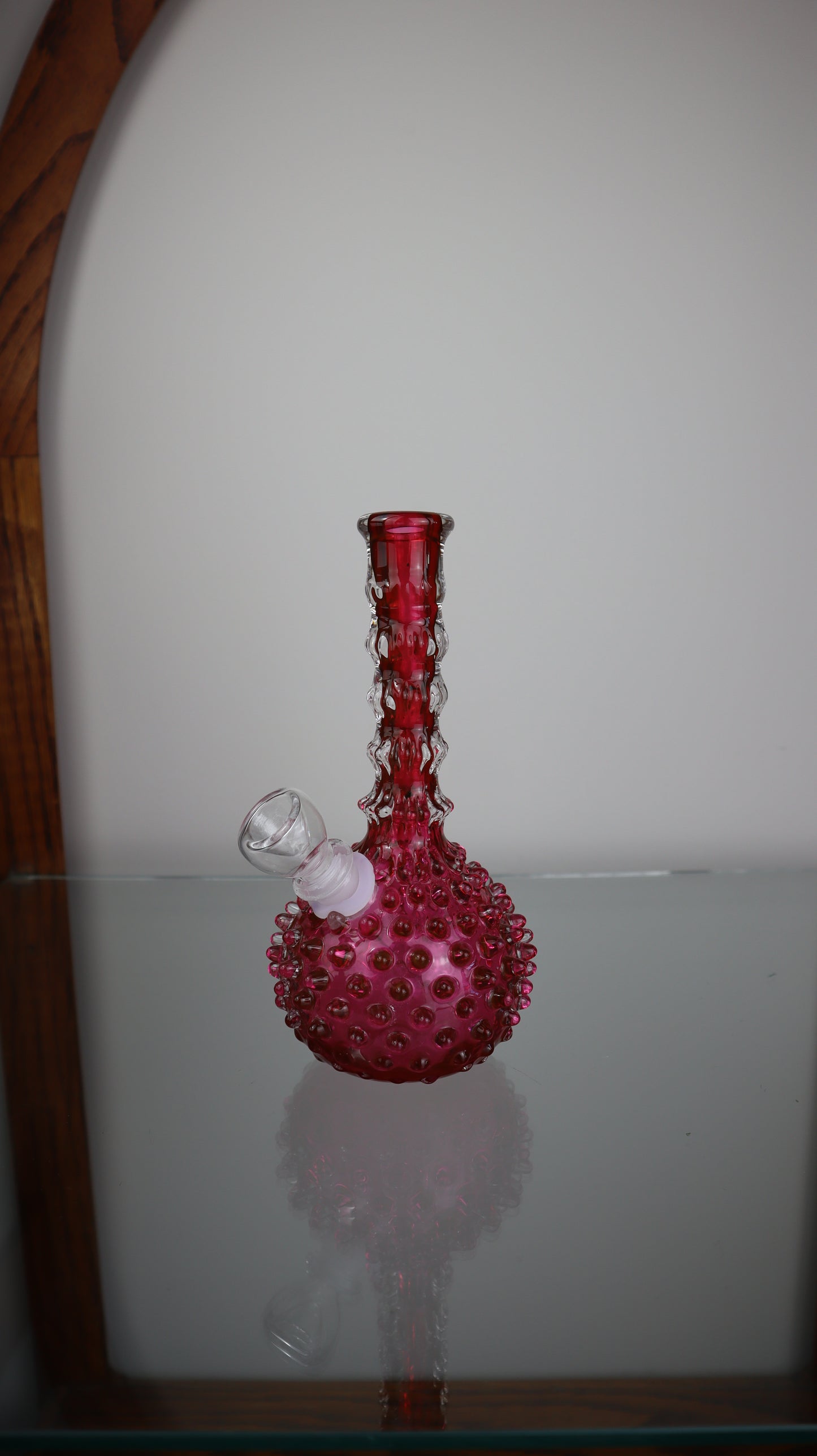 Hobbs Brockunier Cranberry Barber Bottle