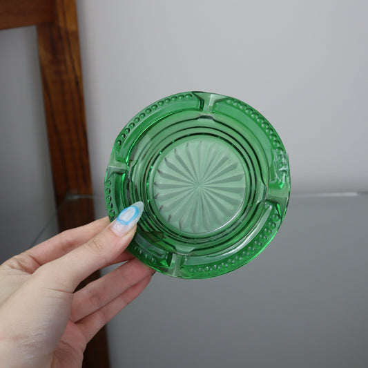 Vintage Green Ashtray