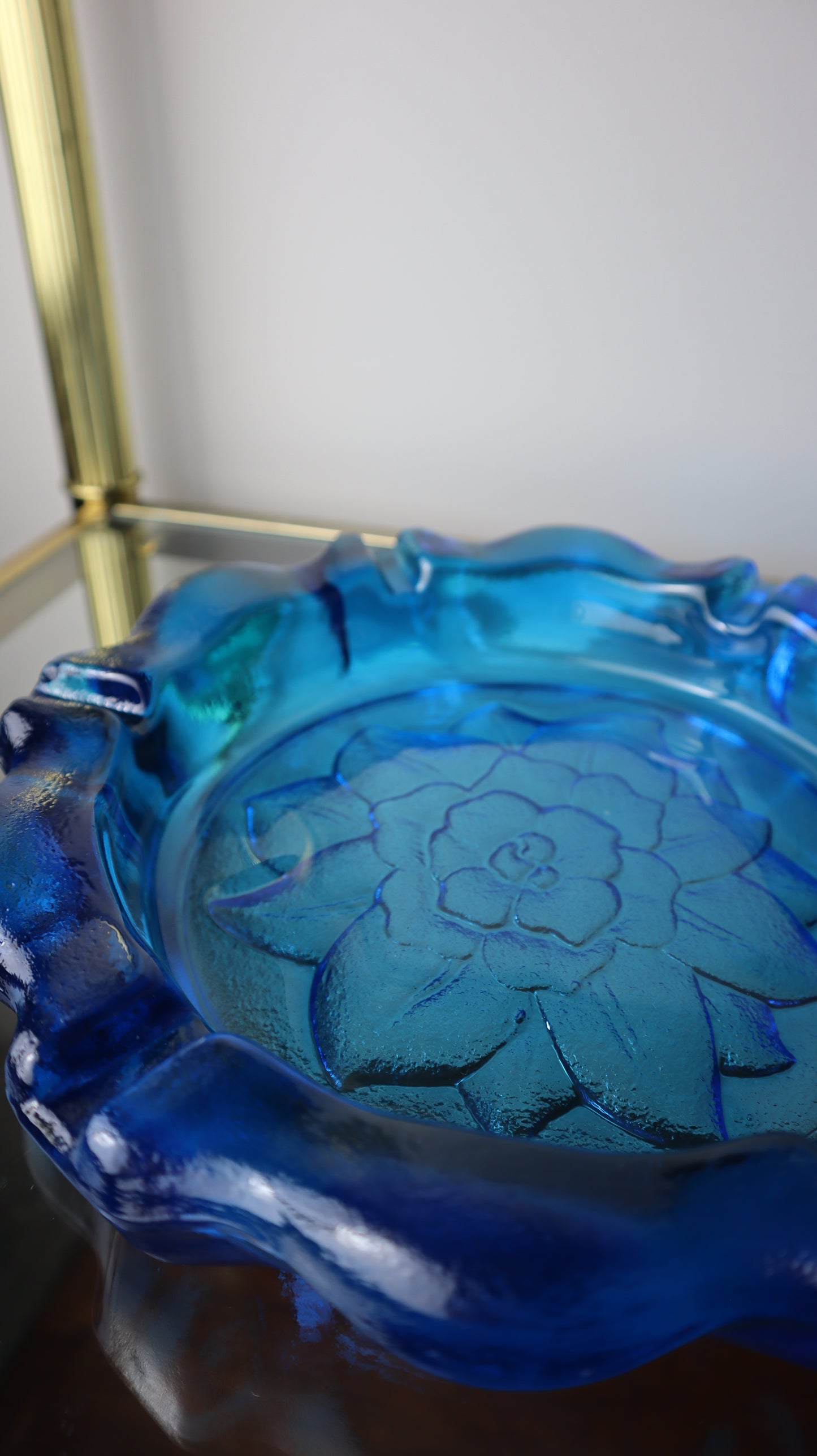 Blue Lotus Flower Cigar Ashtray