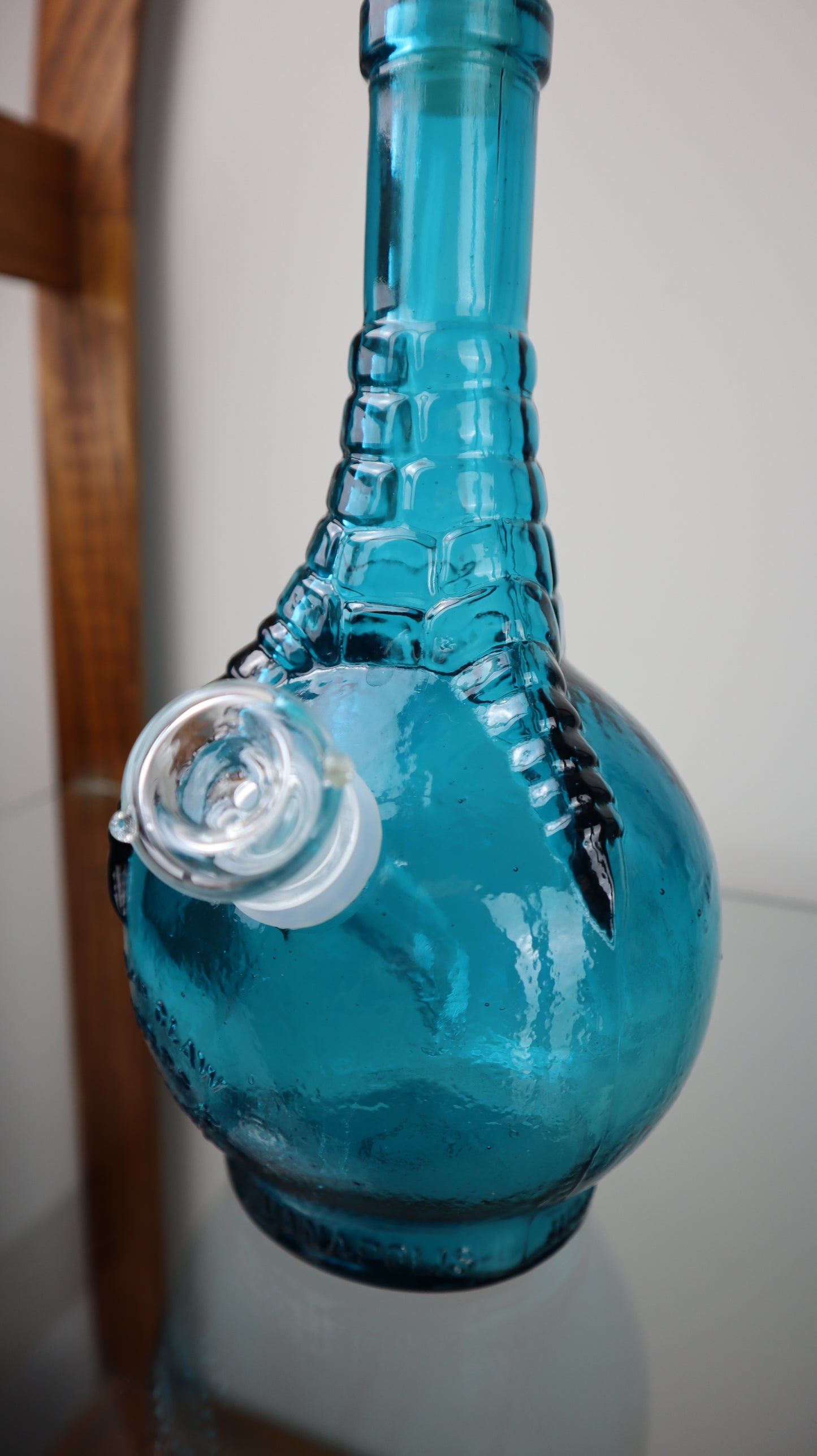 Blue Ball And Claw Bottle