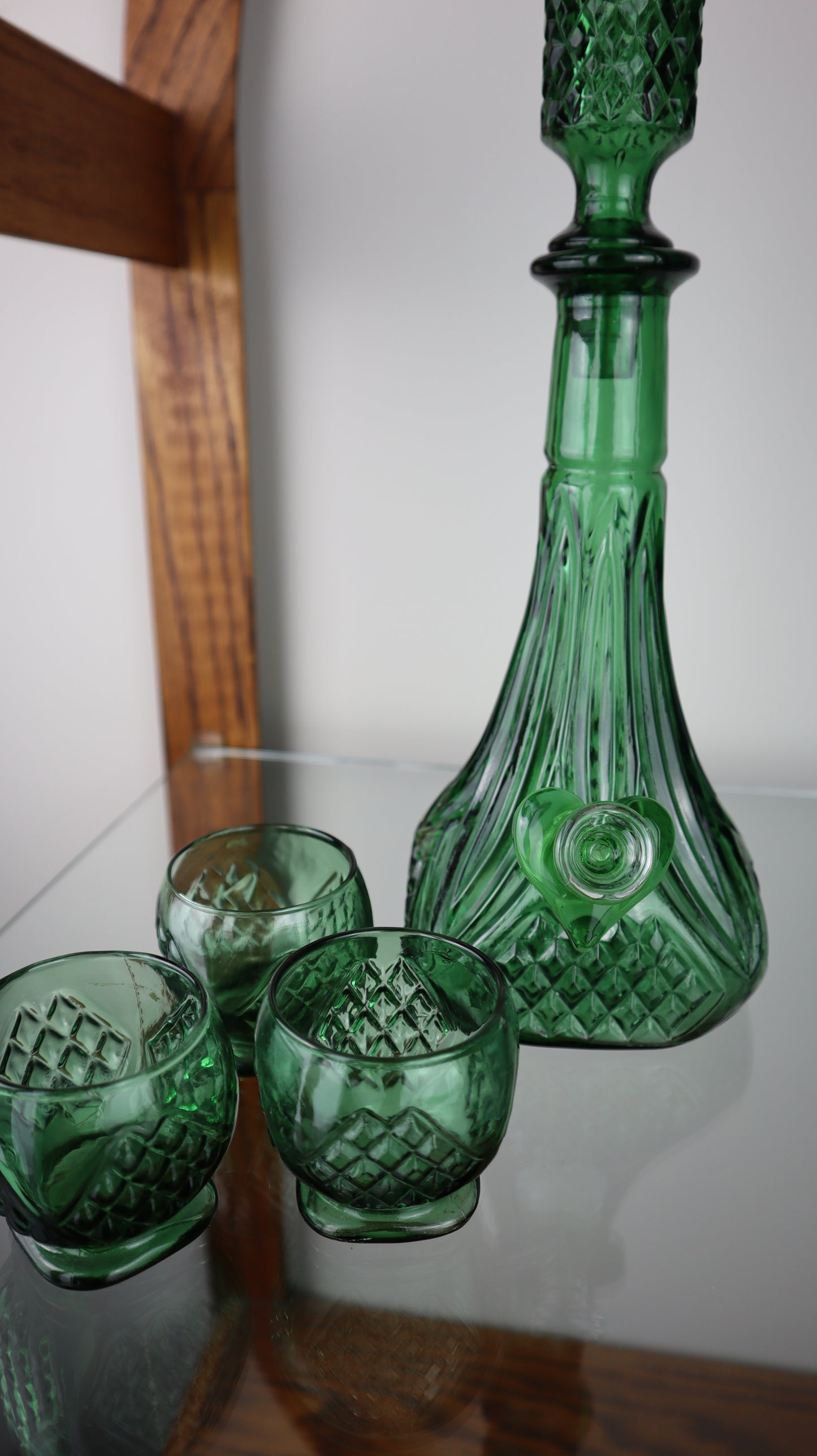 Green Decanter Set