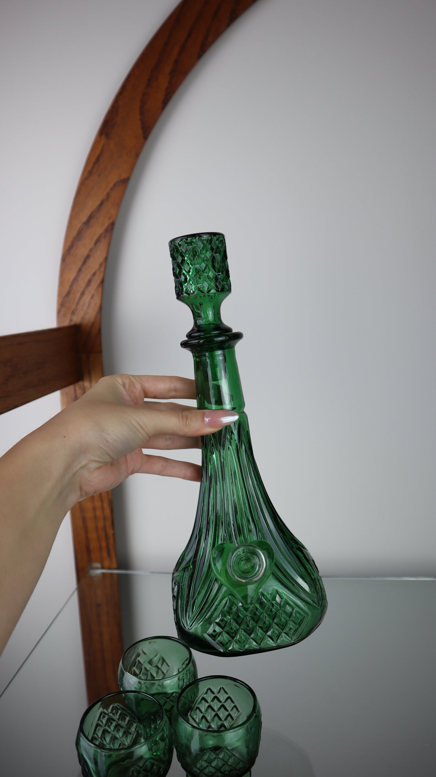 Green Decanter Set