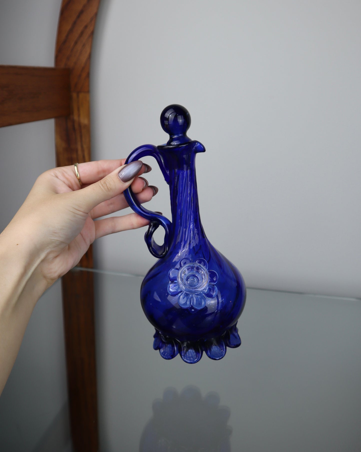 Cobalt Blue Blown Piece