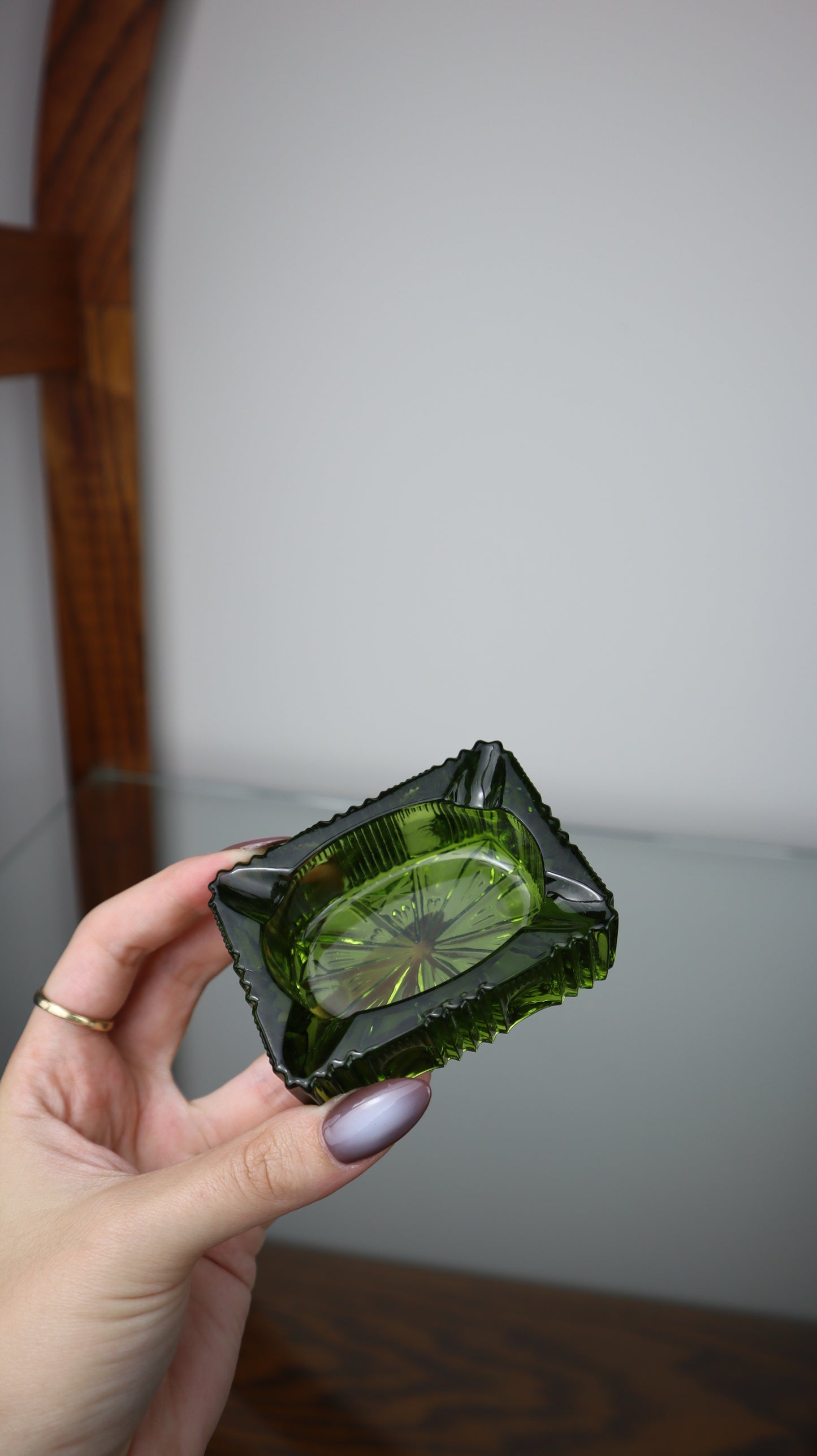 Emerald Starburst Green Mini Ashtray