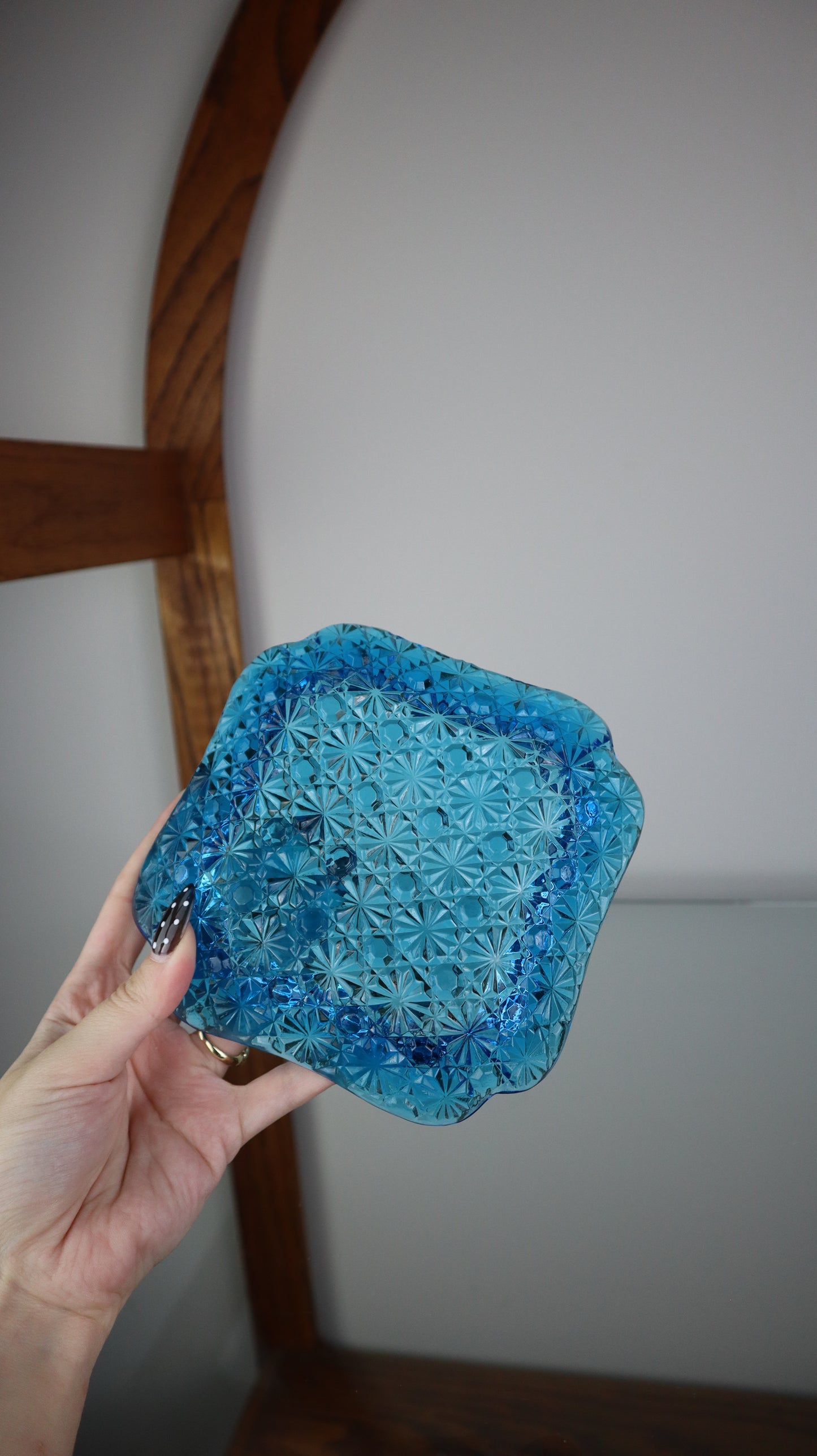 Daisy And Button Blue Ashtray