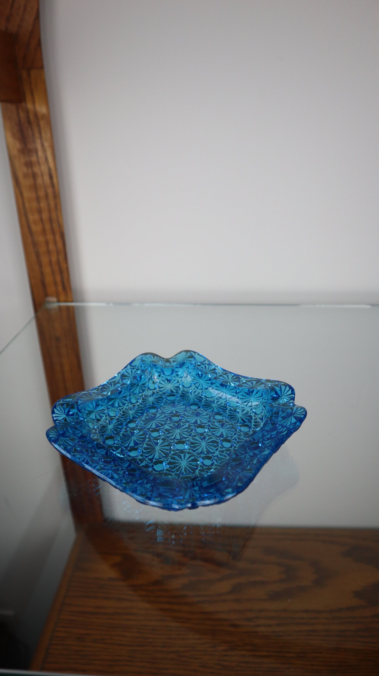 Daisy And Button Blue Ashtray