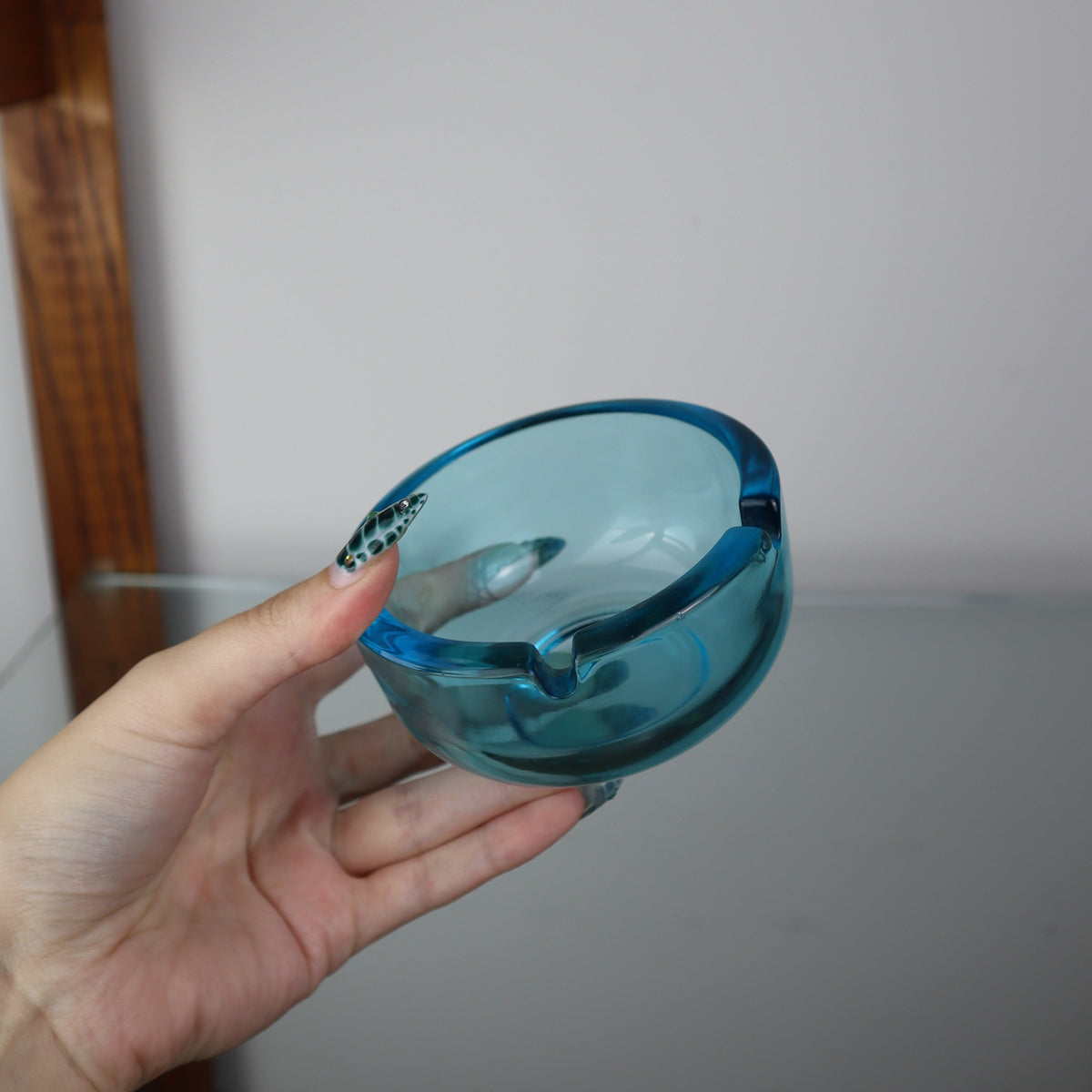 Aqua Blue Ashtray