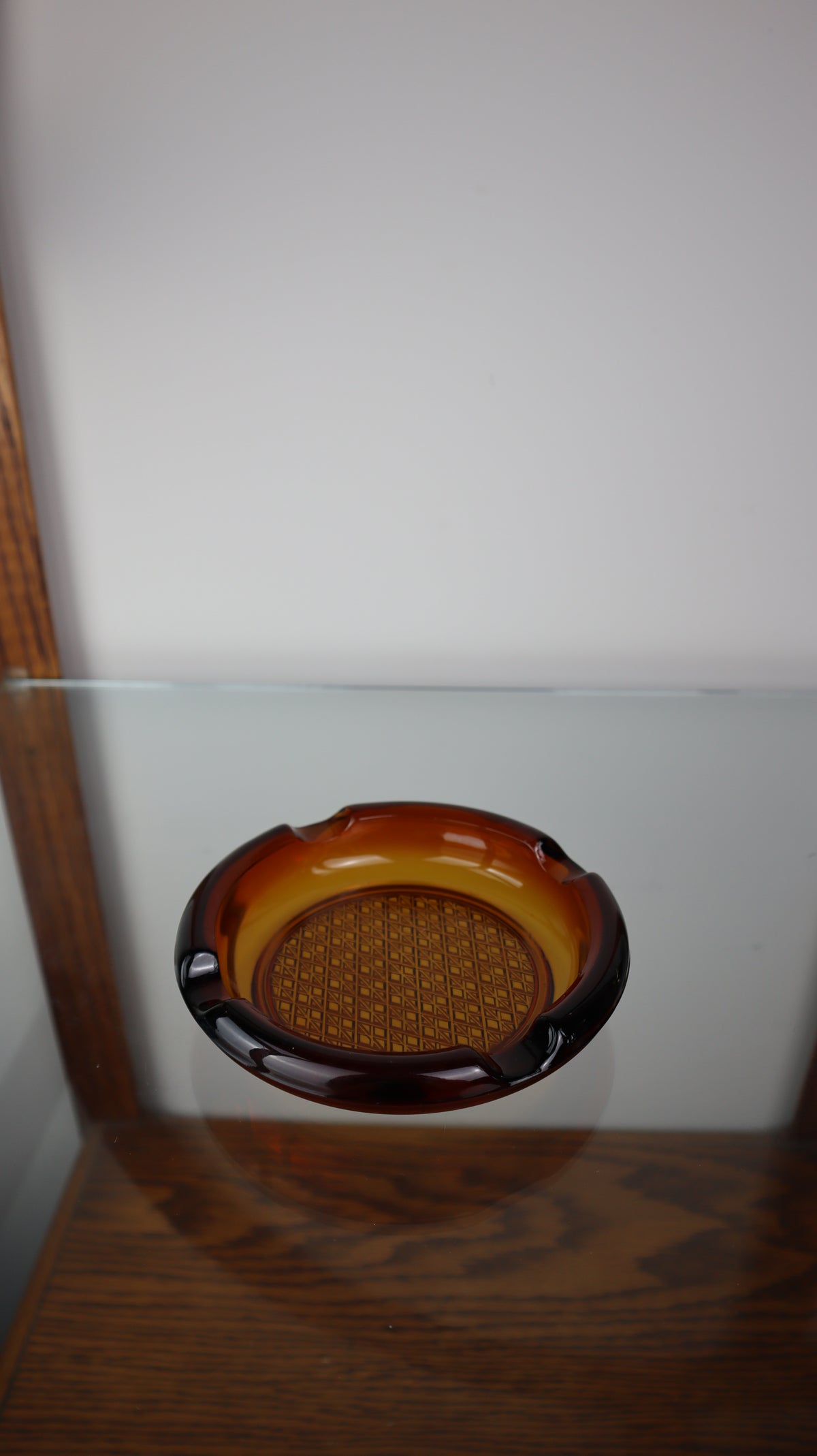 Dark Amber MCM Ashtray