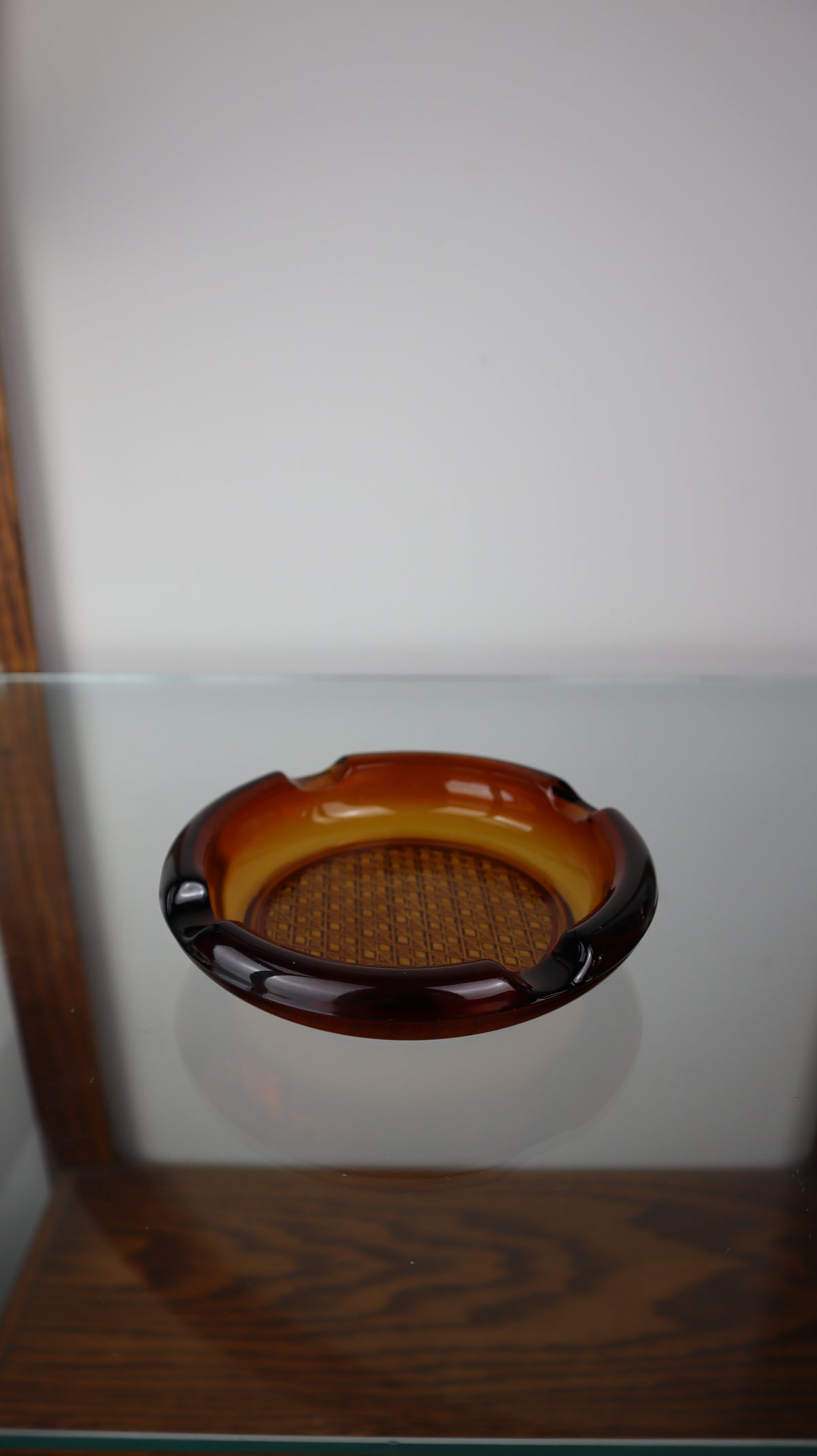 Dark Amber MCM Ashtray