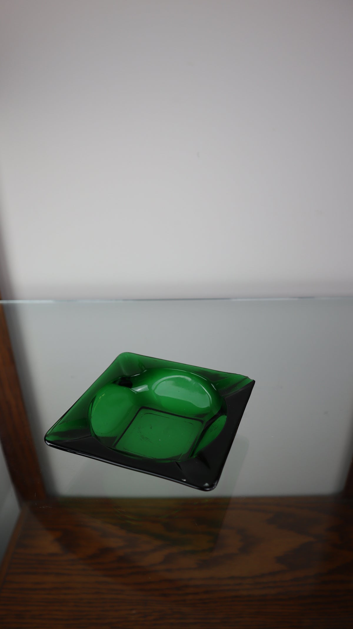 Green Mid Century Ashtray